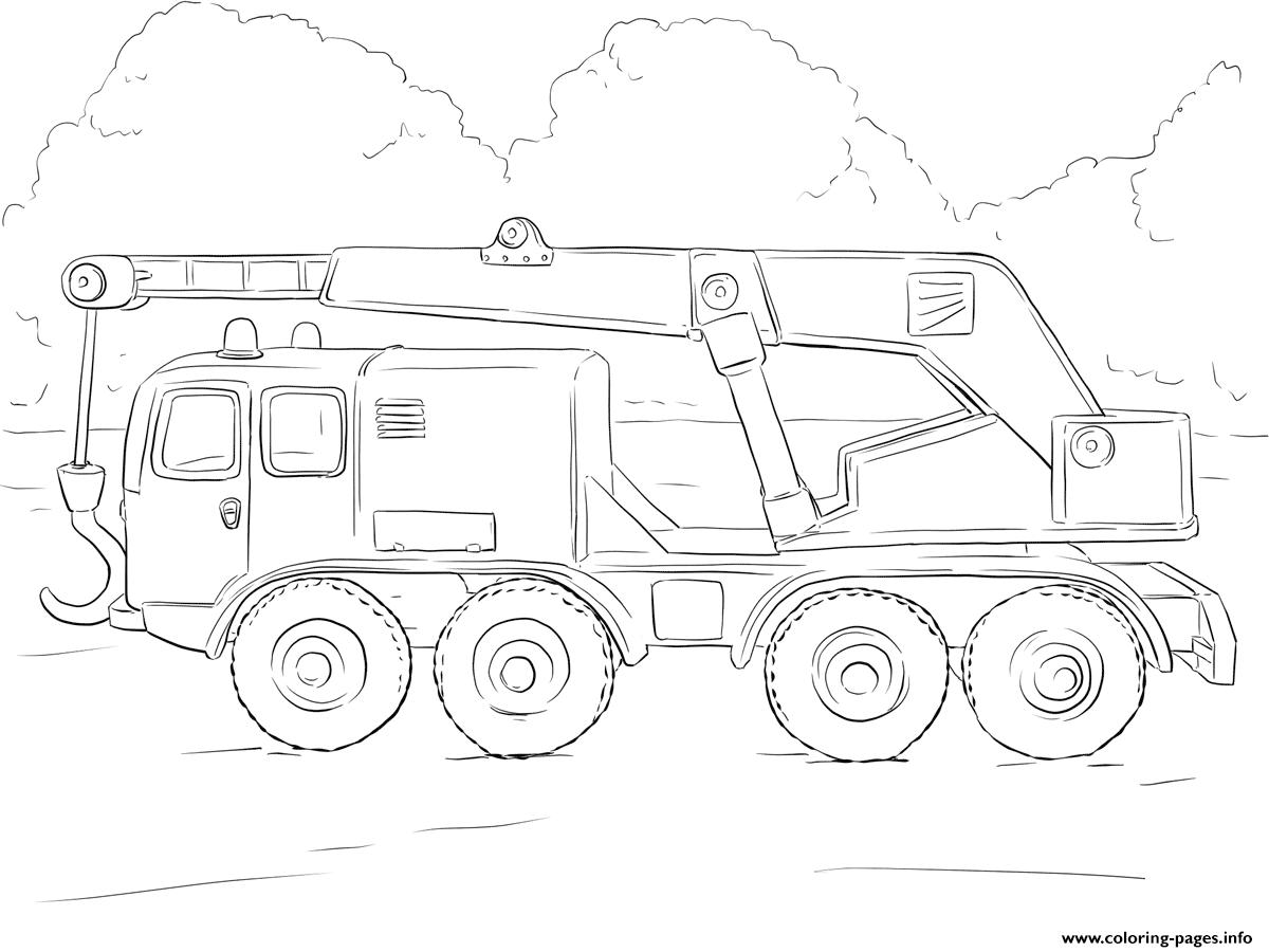 Crane Truck coloring