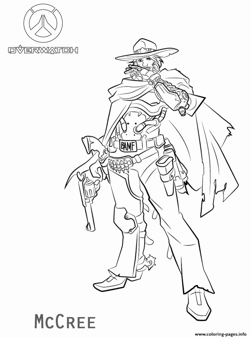 Overwatch McCree coloring