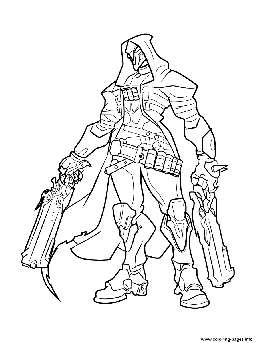 Overwatch Reaper coloring