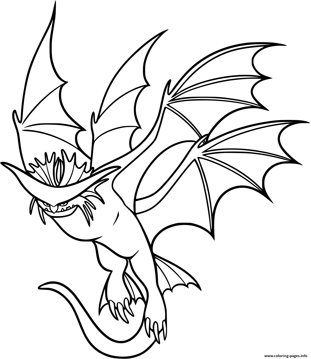 How To Train Your Dragon Coloring Pages Light Fury Cloudjumper Dragon 