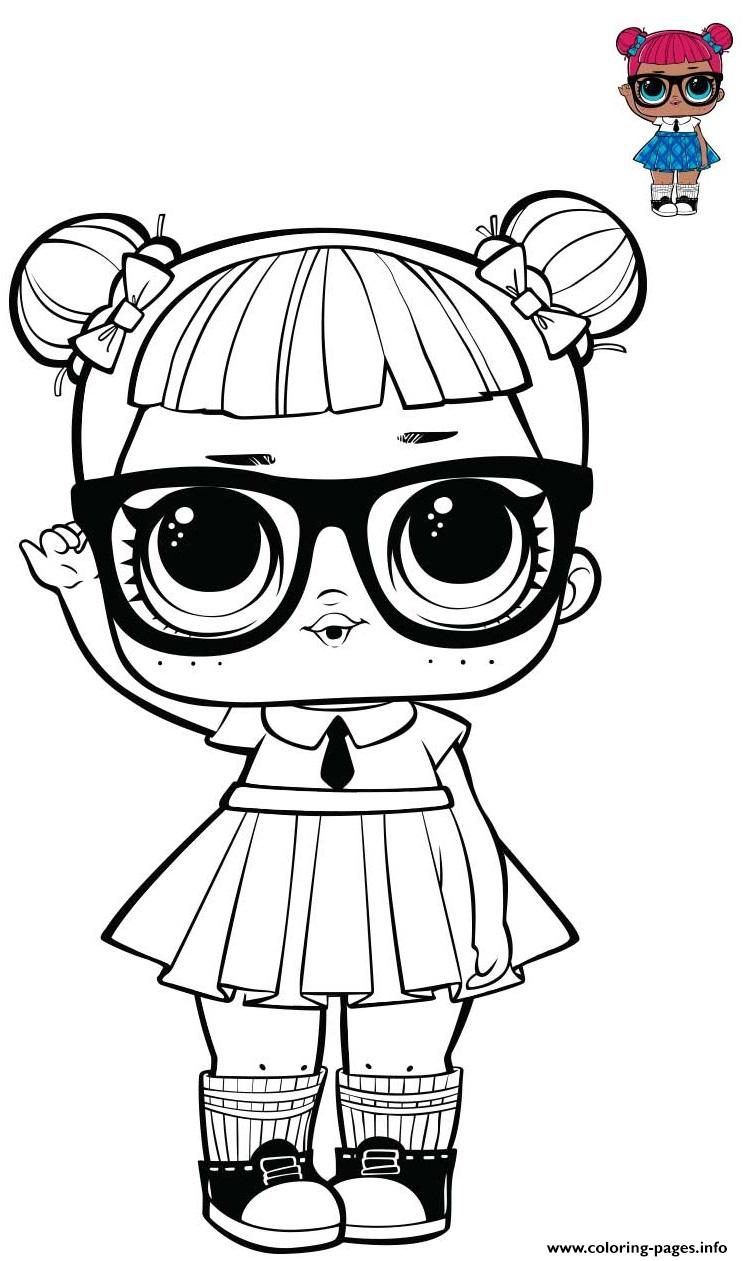 Teachers Pet Fancy LOL From Series 20 Spirit Club Coloring page ...