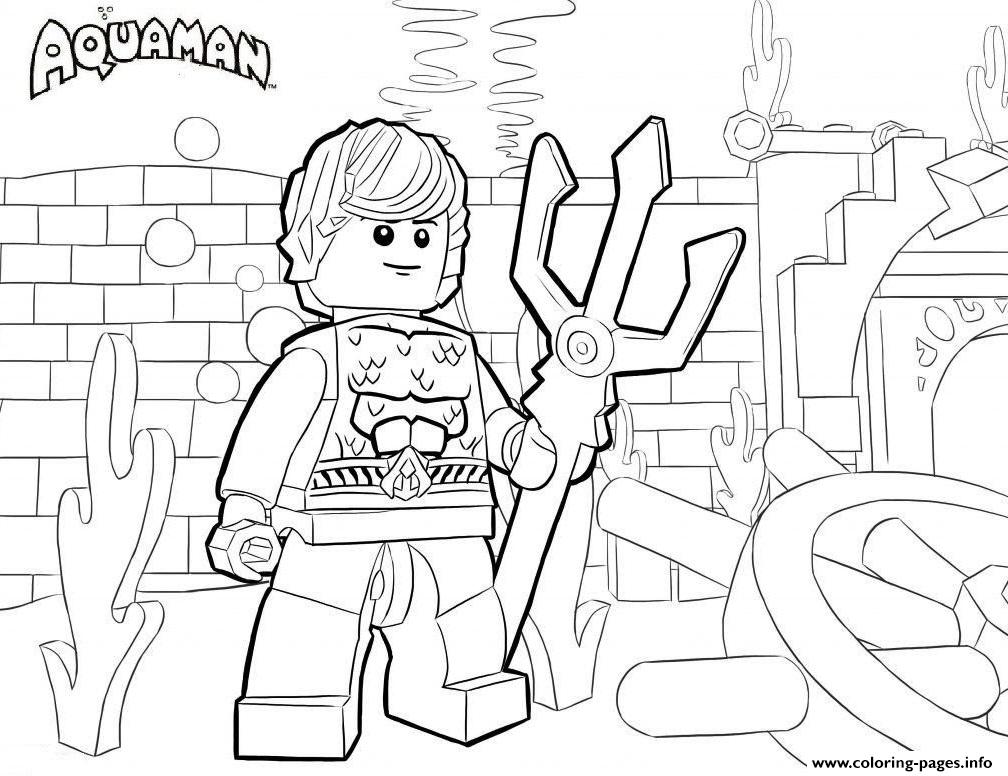 Aquaman Lego Environment coloring