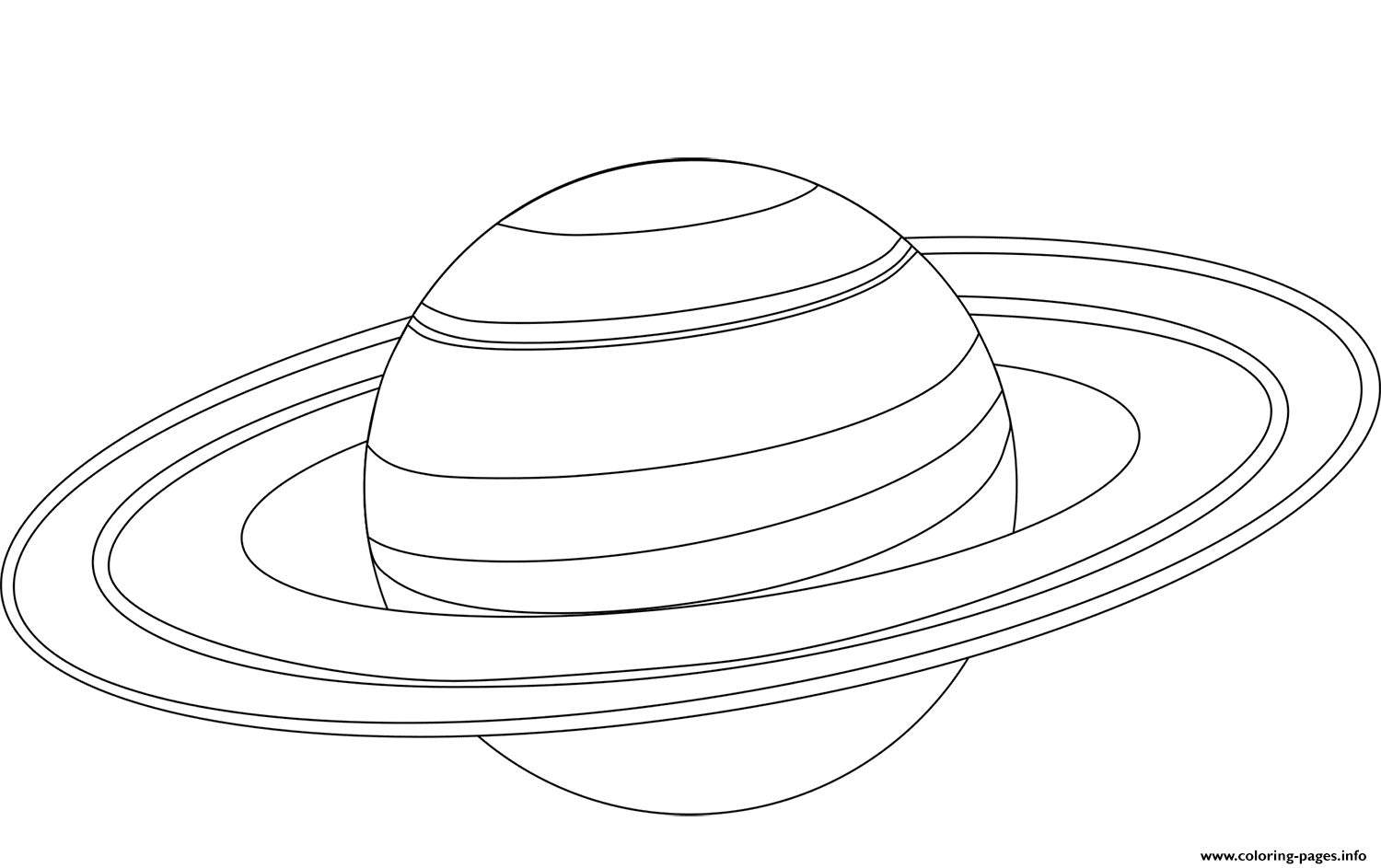 Saturn Coloring Pages Printable