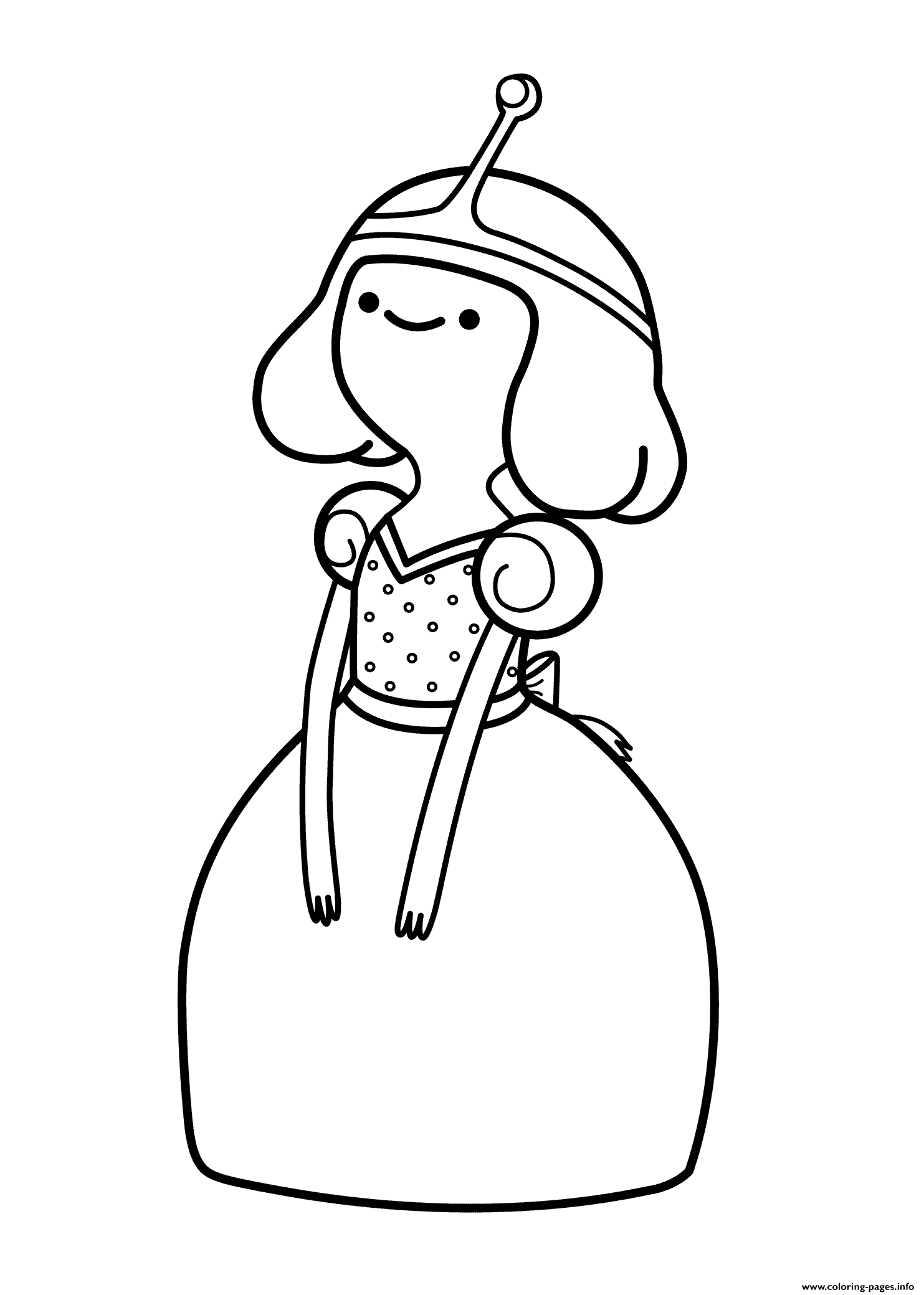Princess Bubblegum Young Lady coloring