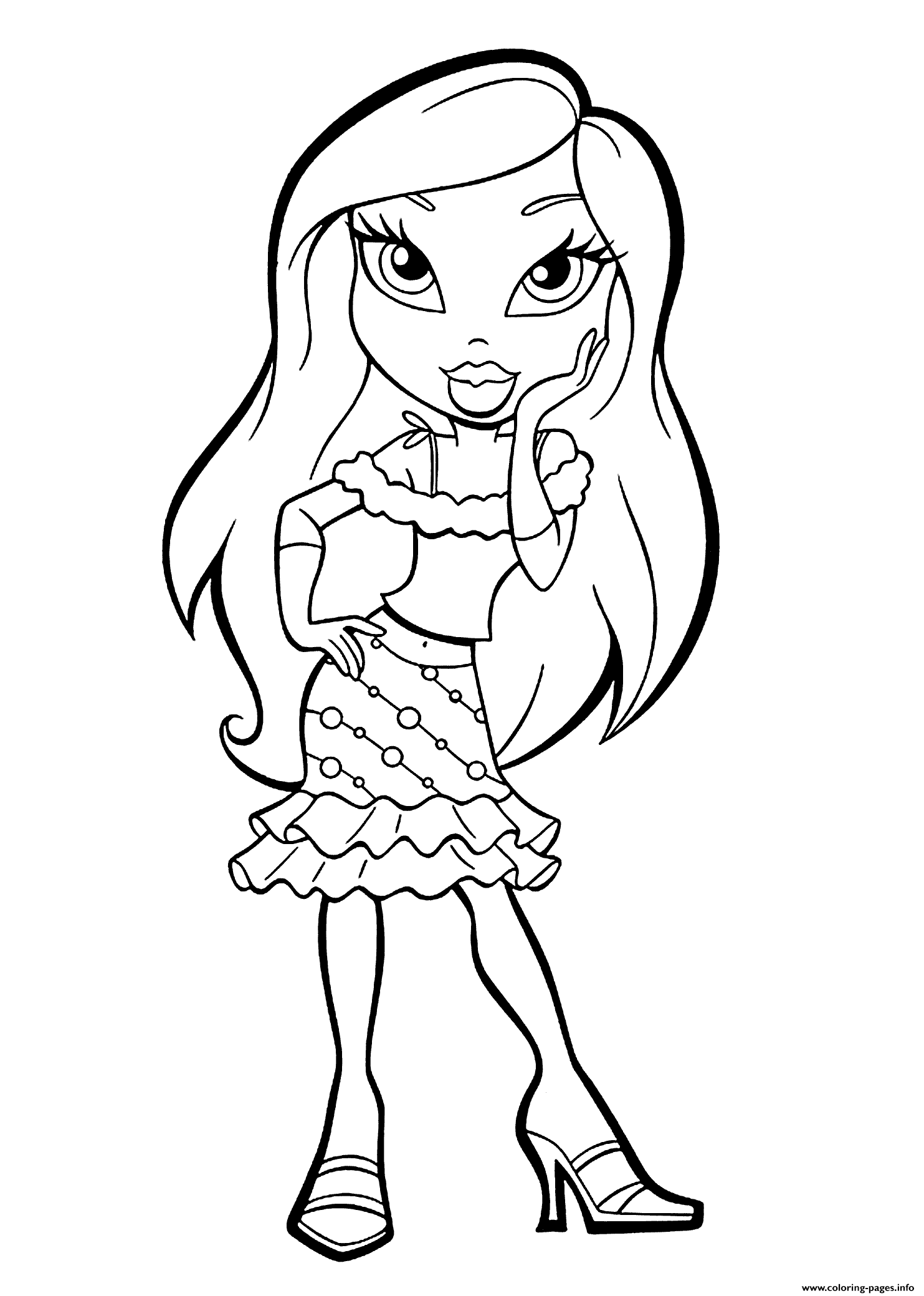 Bratz Young Lady coloring