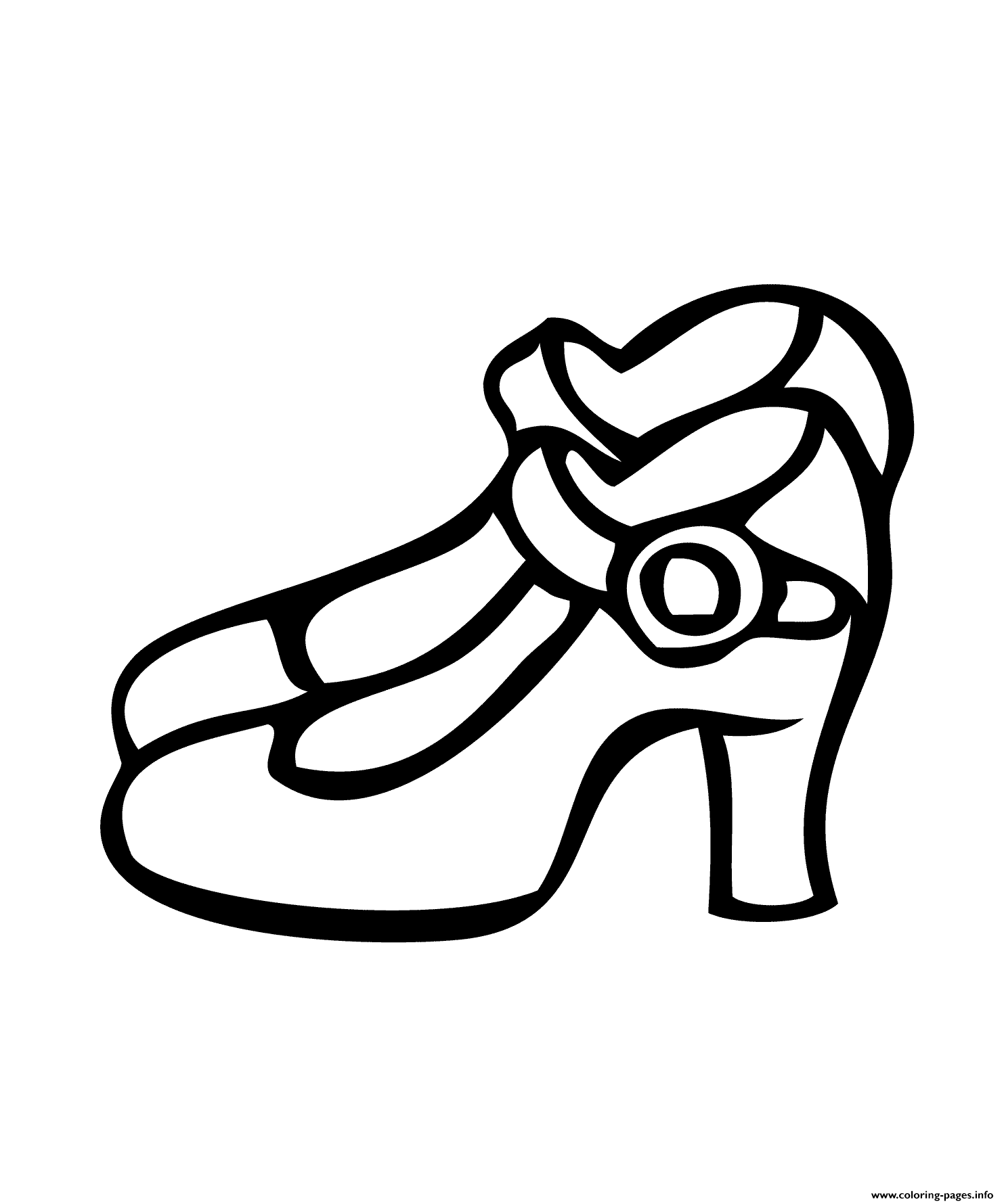 Shoes Young Woman coloring