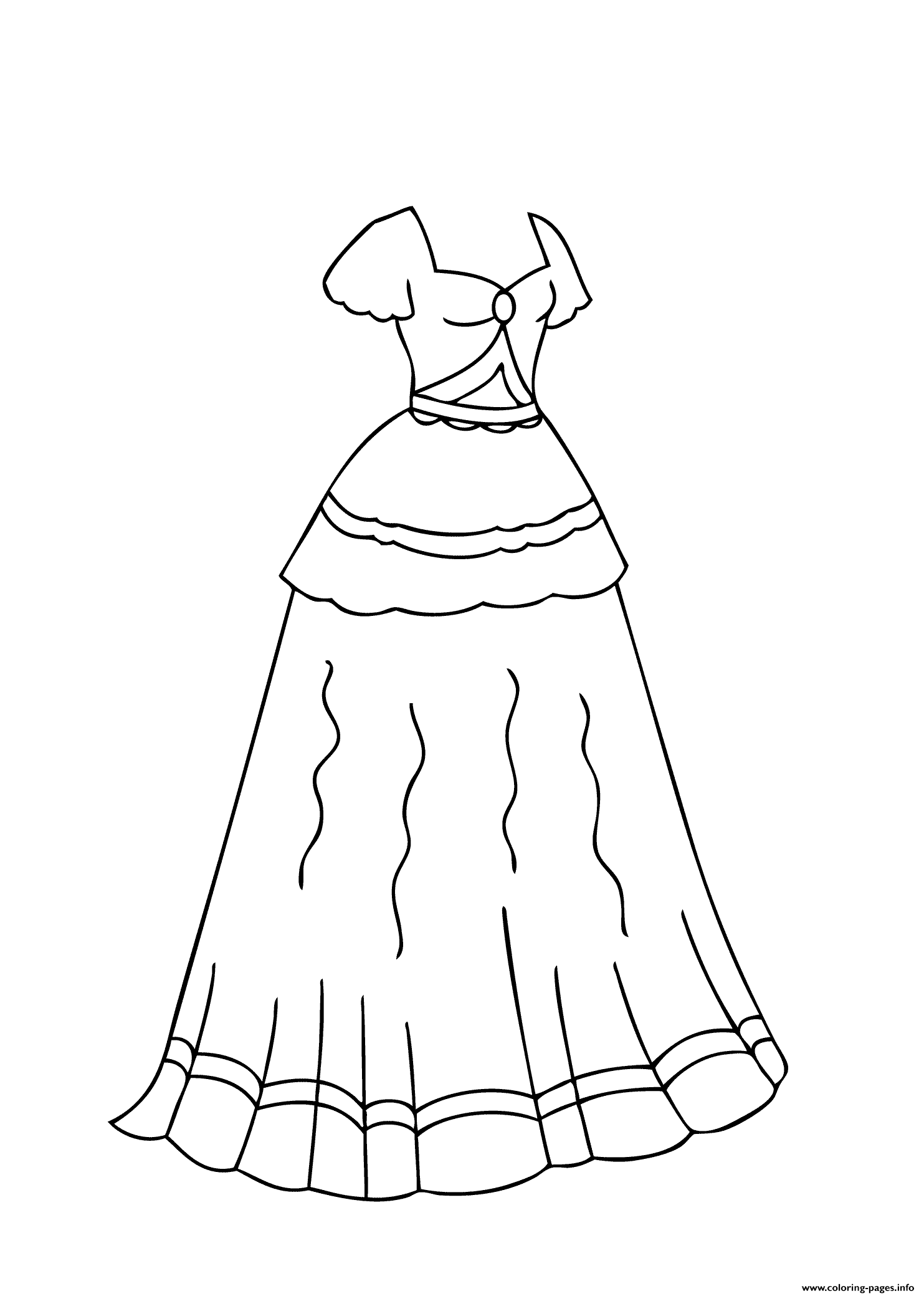 Dress Coloring Pages Printable