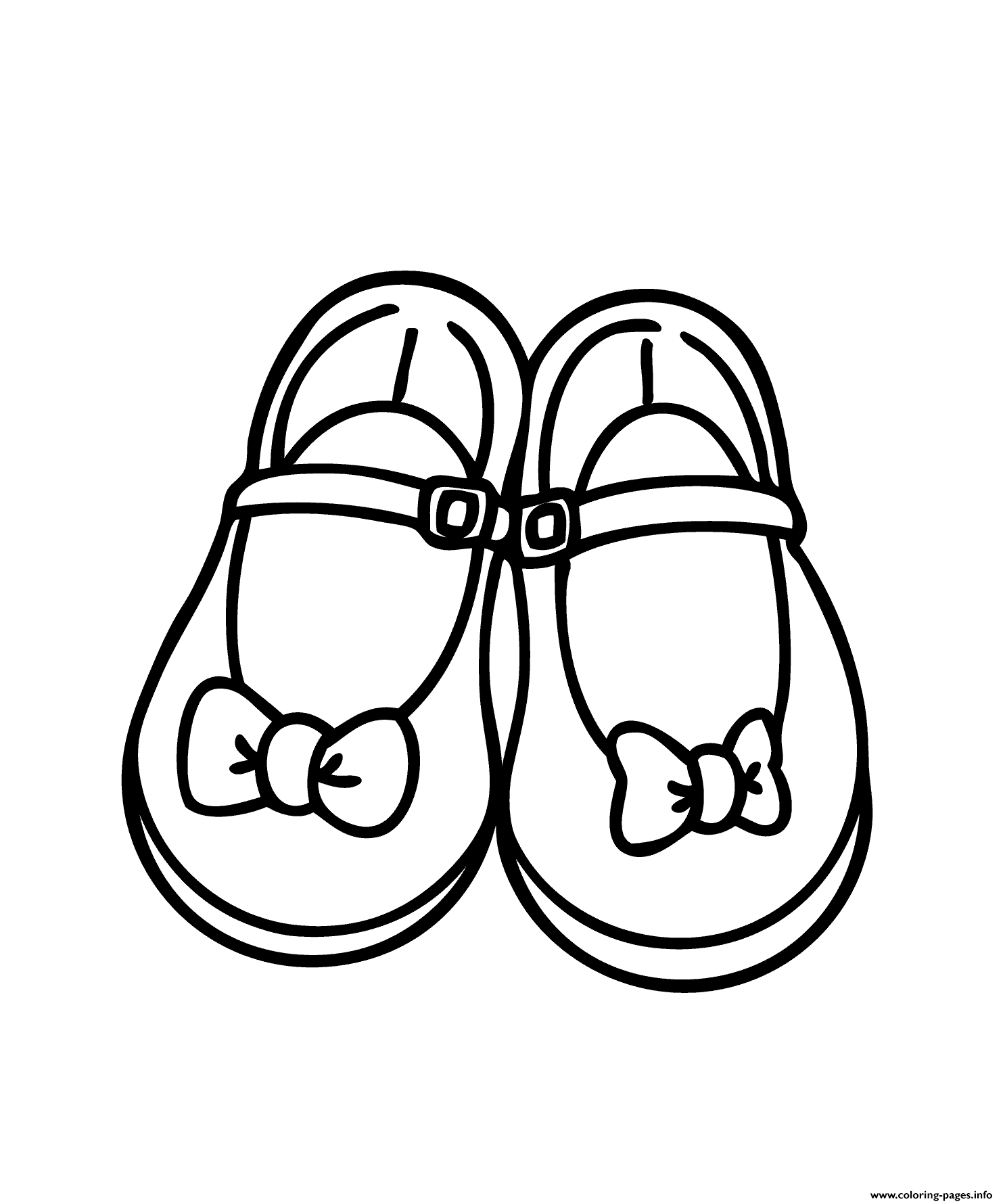 Girls Shoes coloring