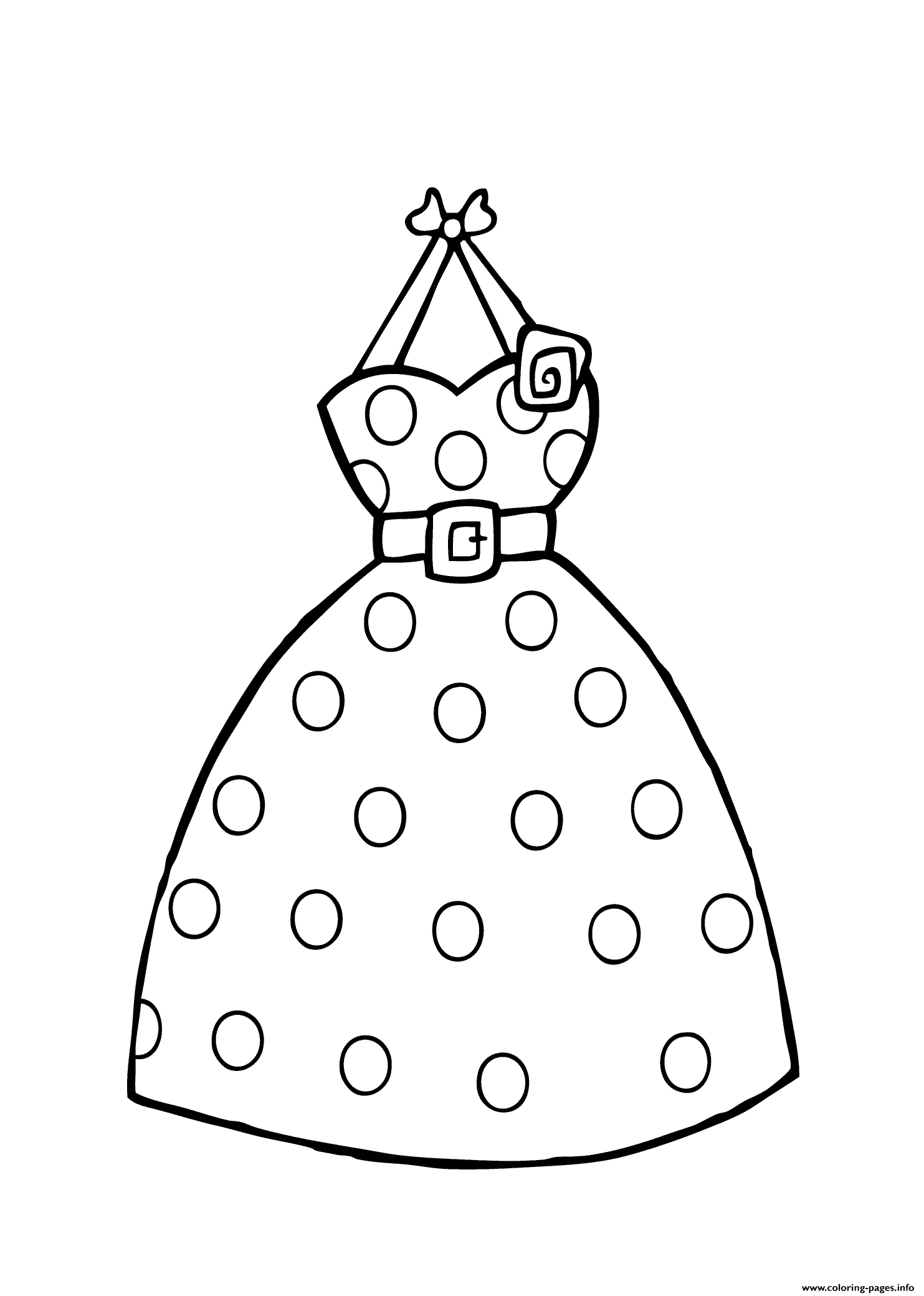 Dress Polka Dot coloring