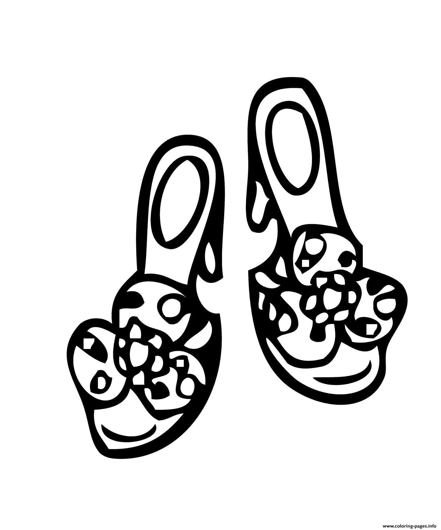 Shoes Coloring page Printable