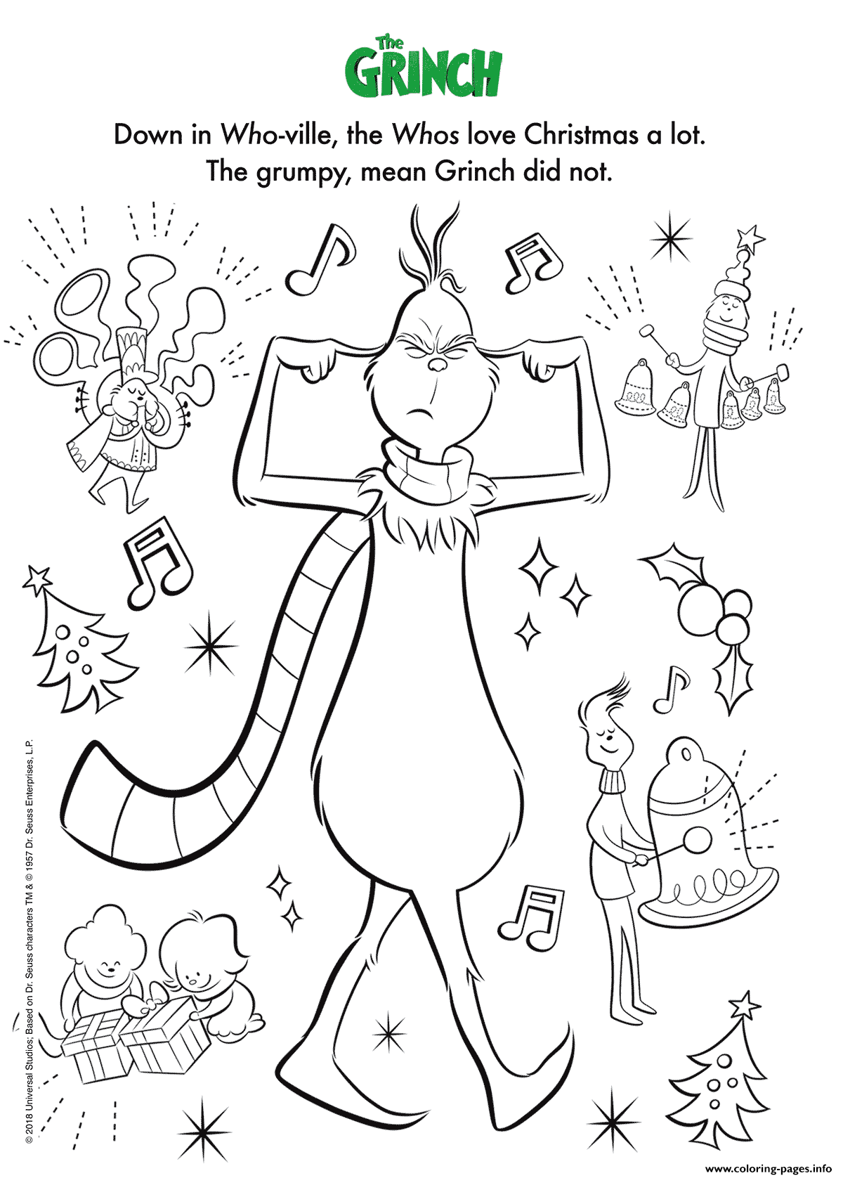 Coloring Pages Of The Grinch