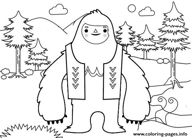 Everest Is A Yeti coloring