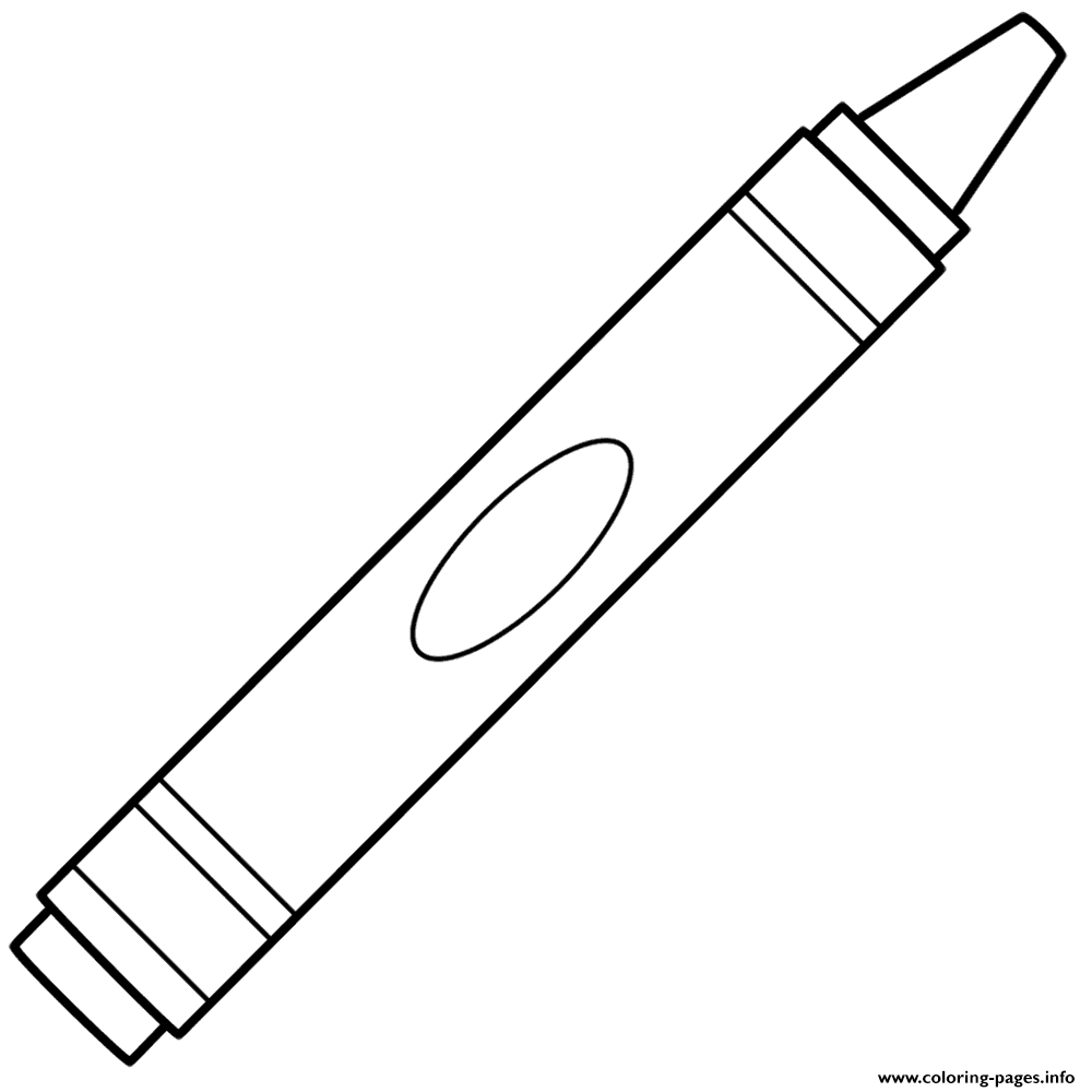 Crayola Brand Crayons Color Coloring page Printable