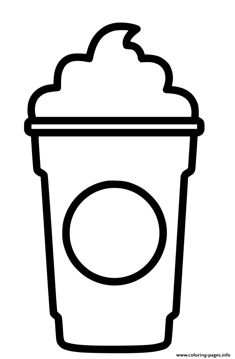 Design Starbucks Cup Cream coloring