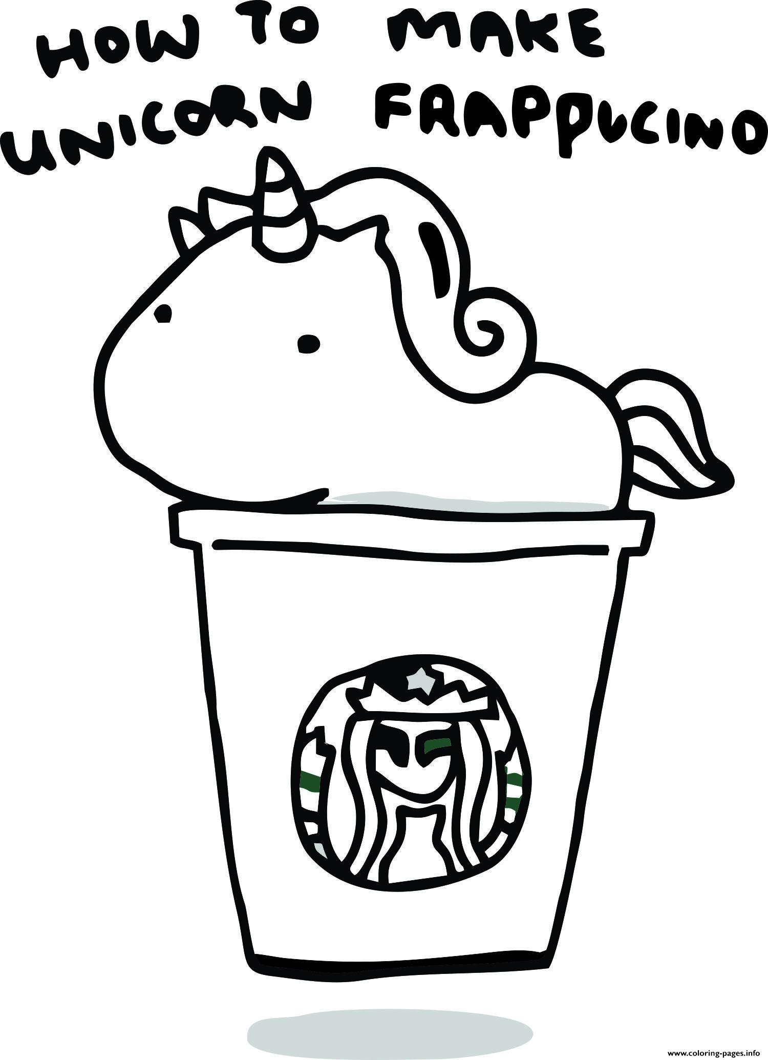 How To Make Unicorn Frappucino Starbucks coloring
