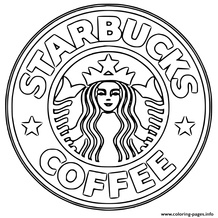 Starbucks Coffee Logo coloring