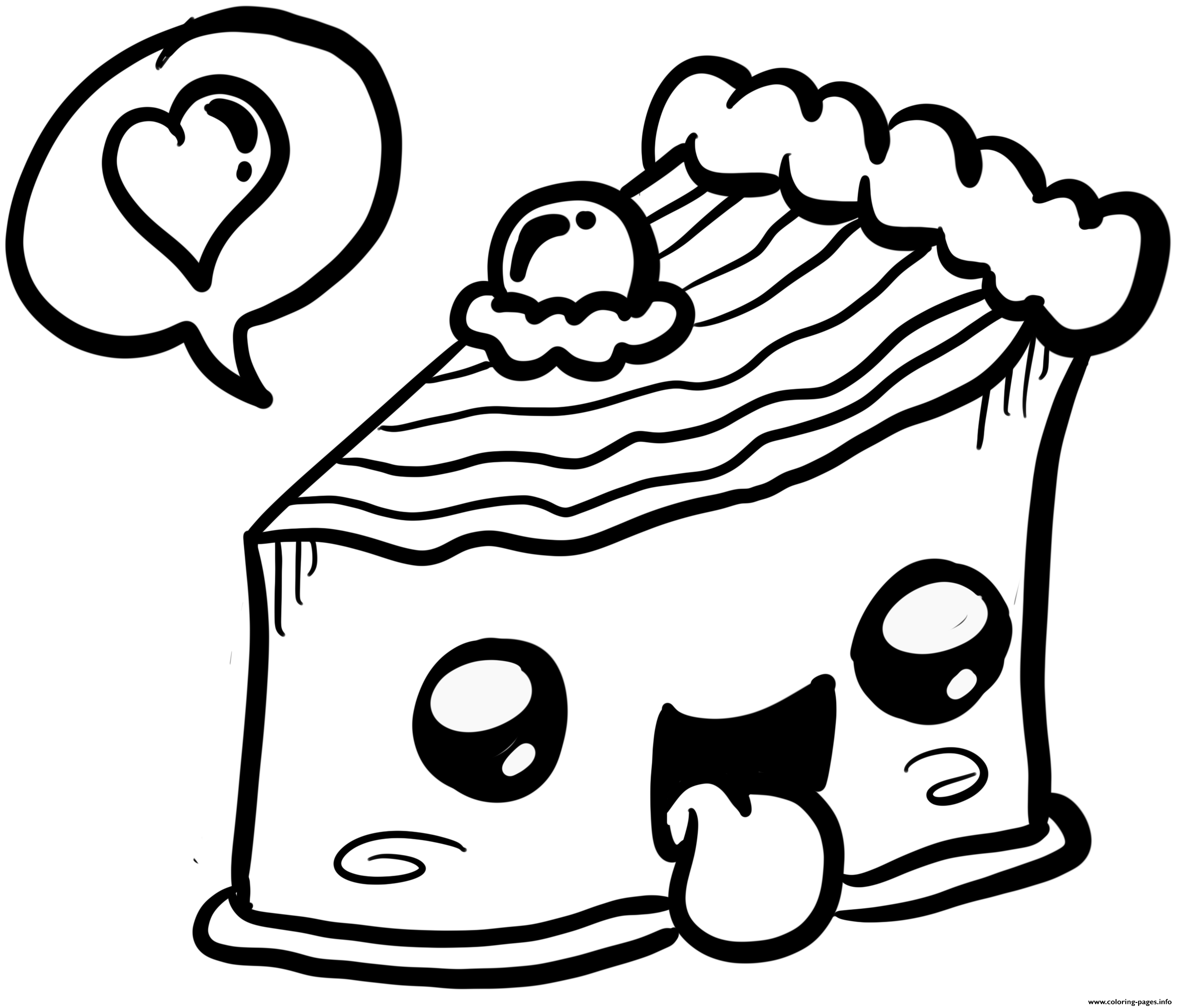Kawaii Food Coloring Pages Printable Printable Templates