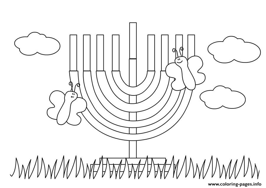 Hanukkah Colouring Sheets coloring
