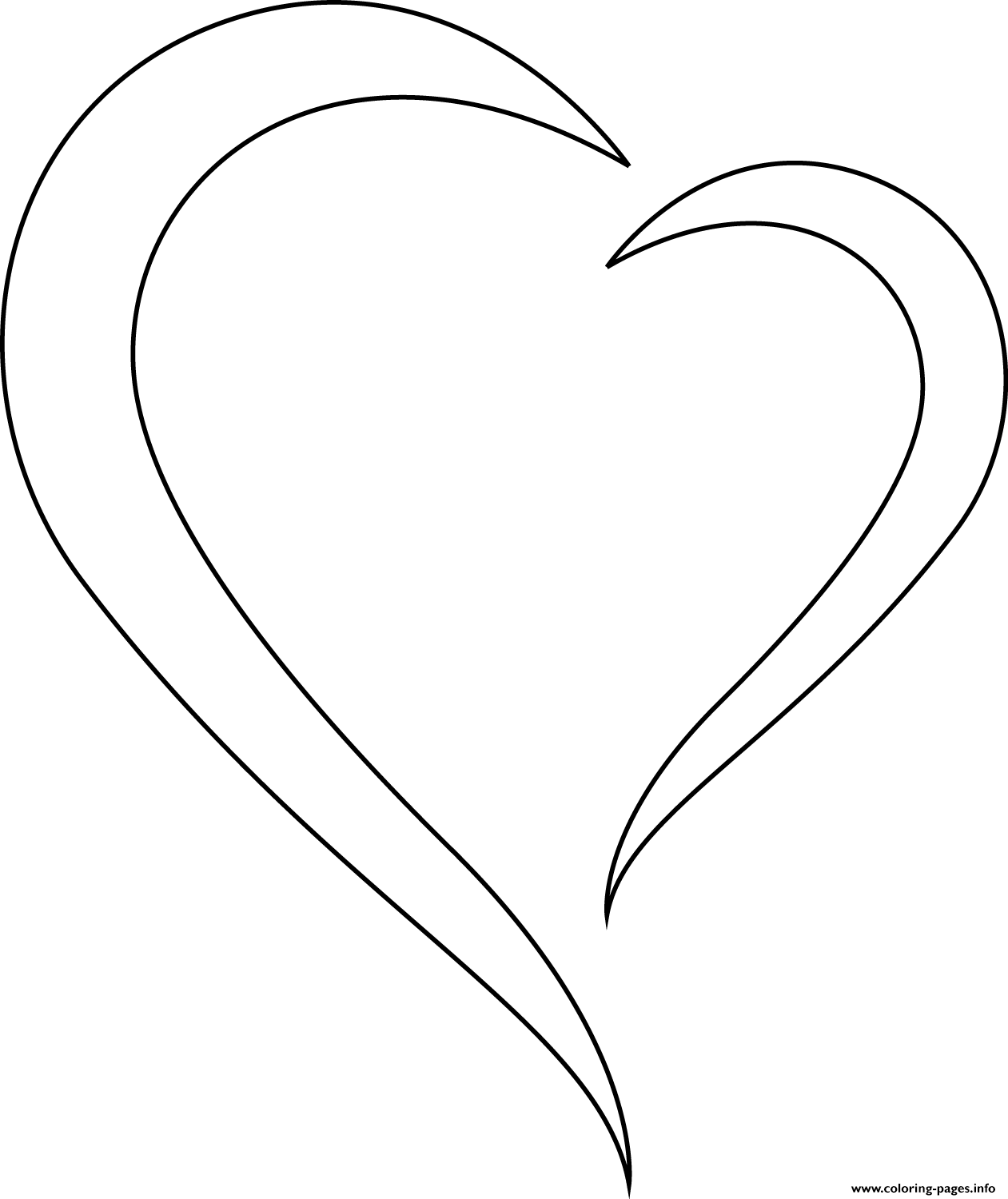 Stylized Heart coloring