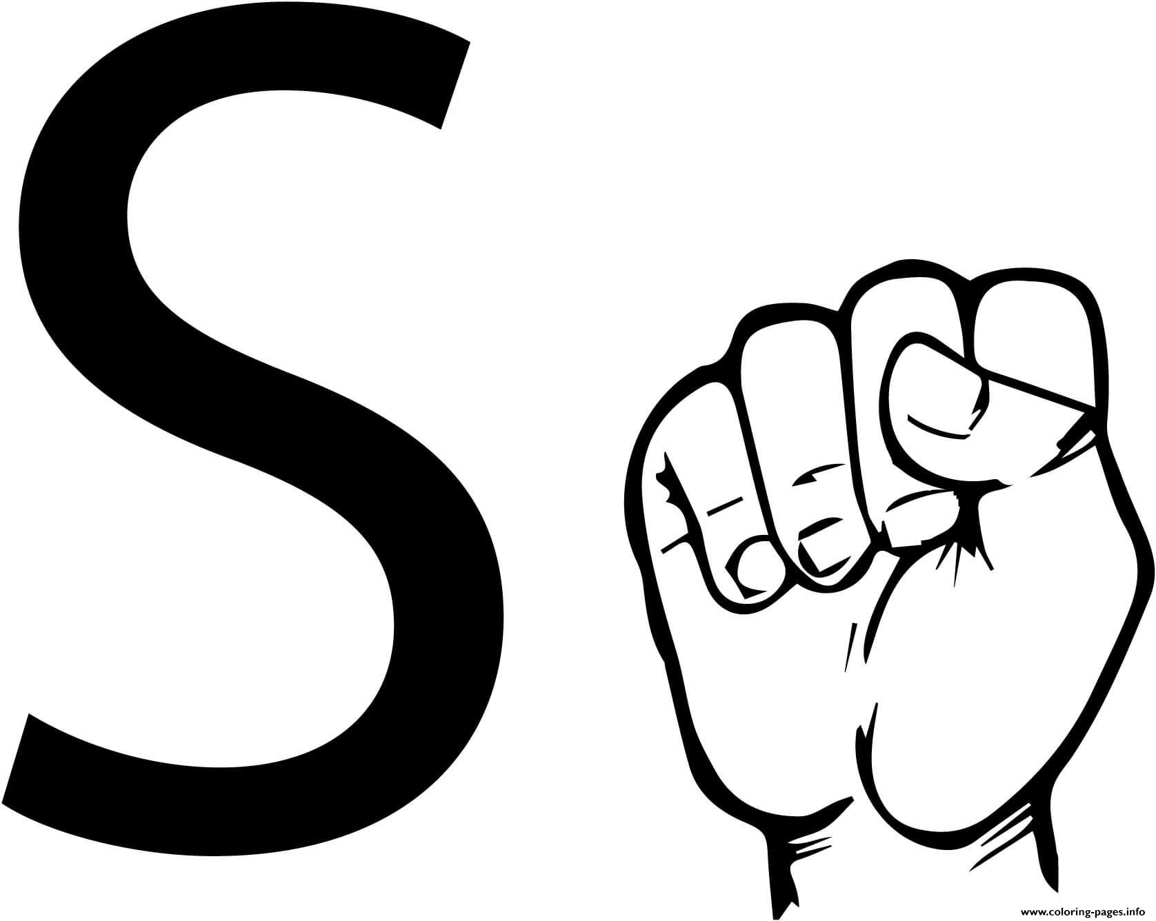 Sign Language Coloring Pages Images and Photos finder