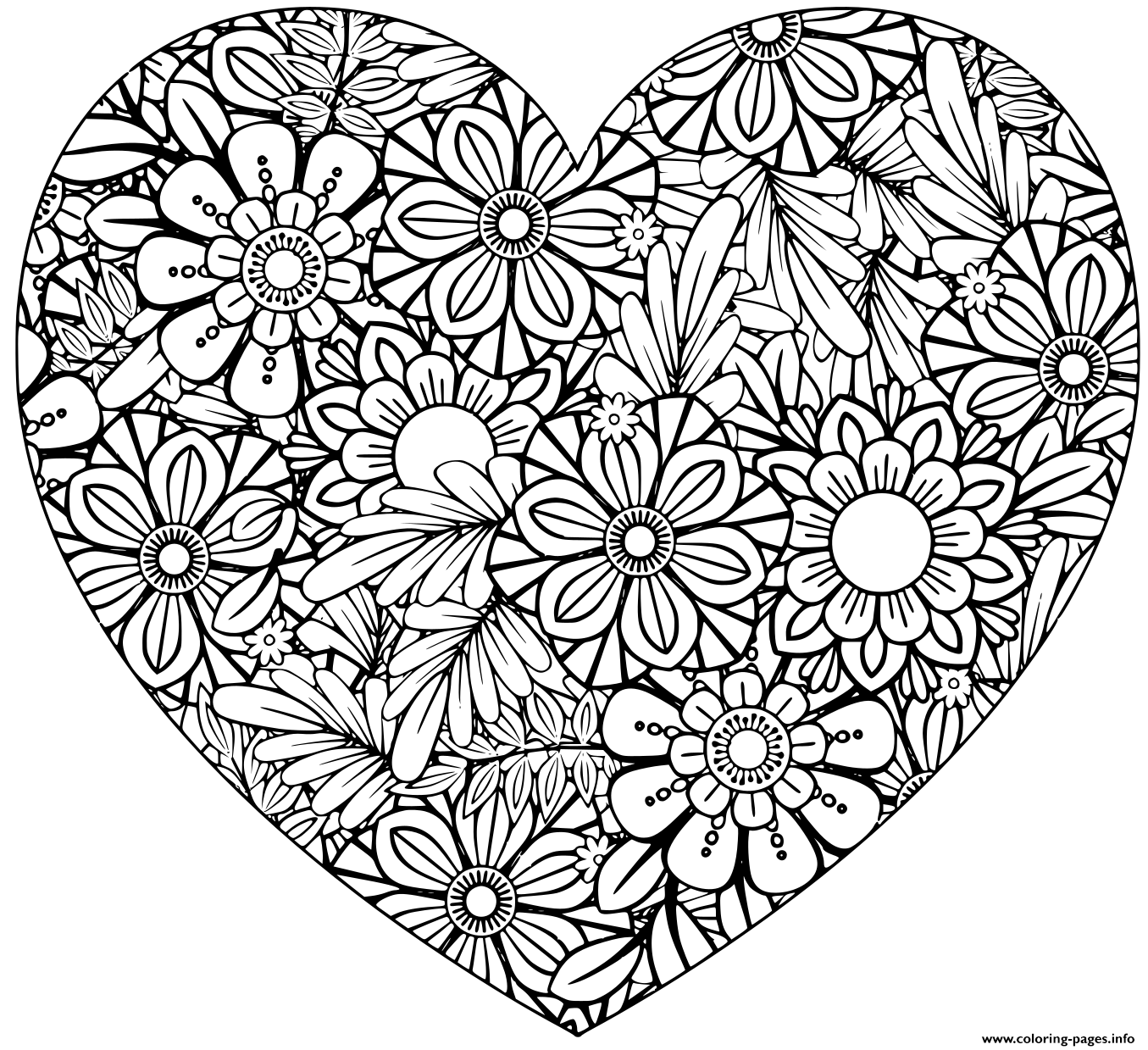 Valentine Coloring Pages Printable Adult