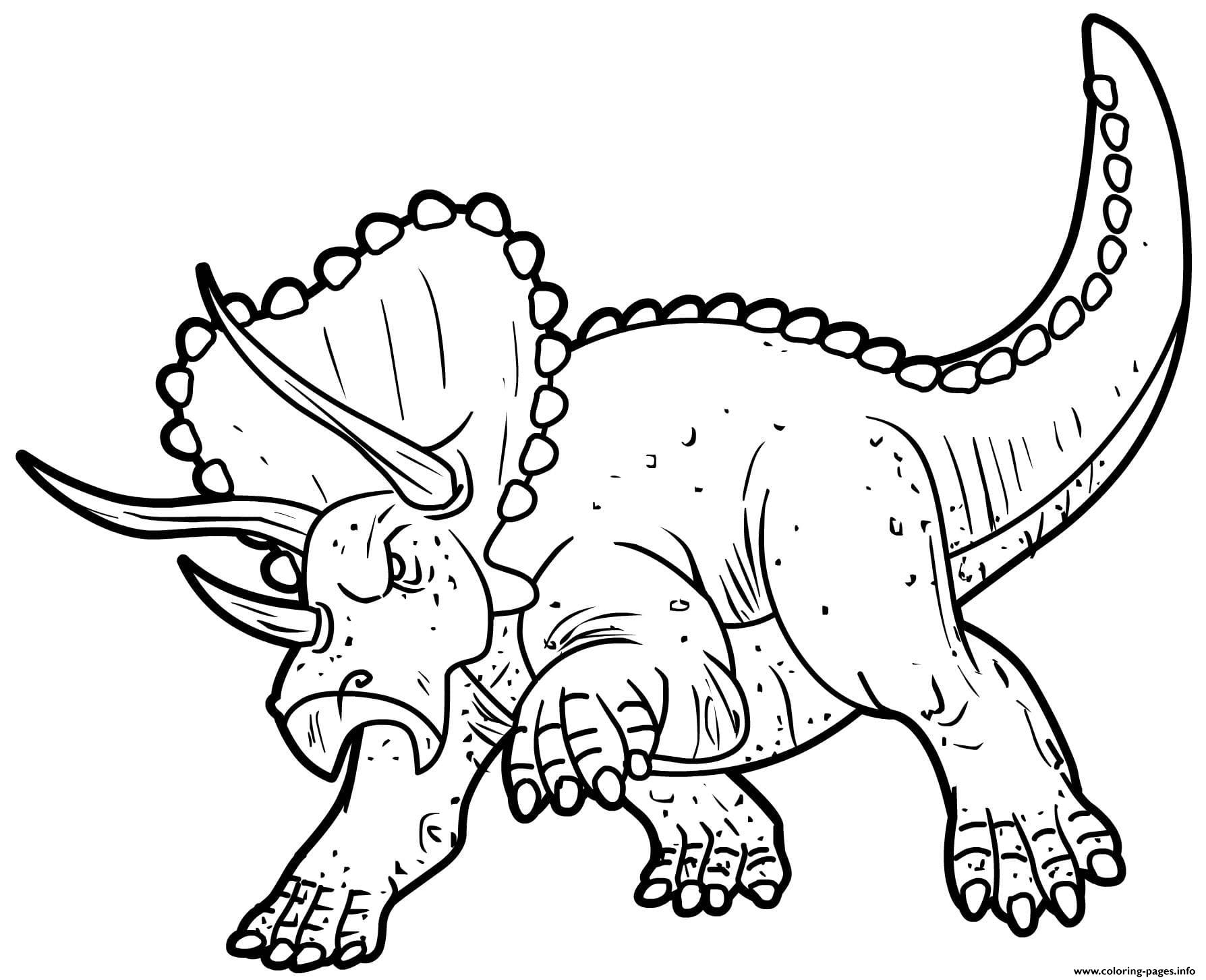 Triceratops Pissed Off coloring