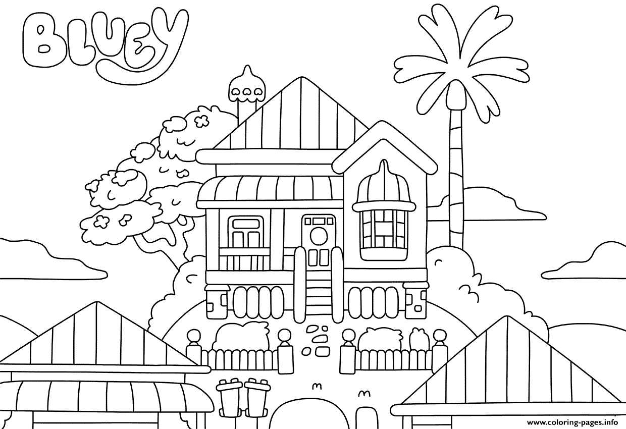 House Coloring Page Printable