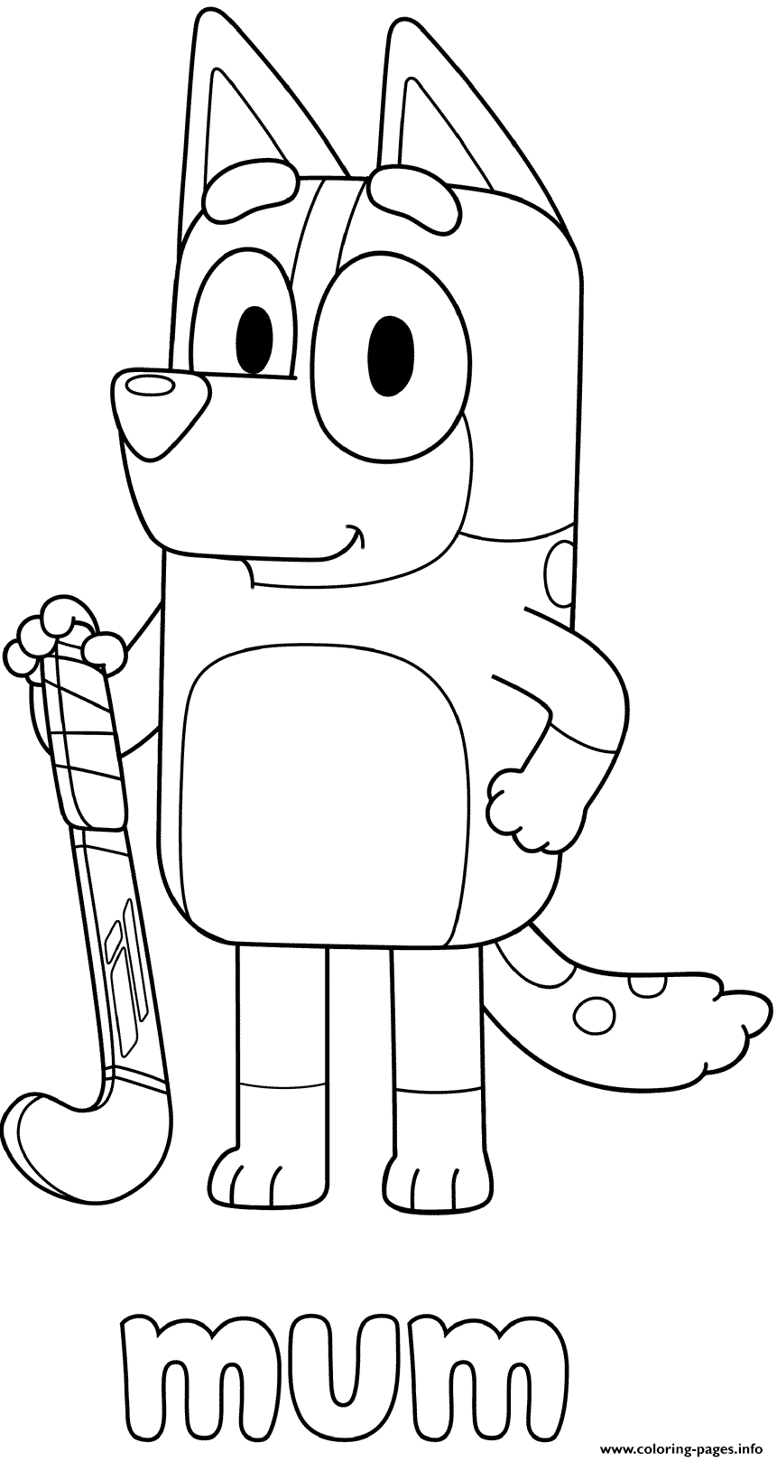 bingo coloring page pdf bluey