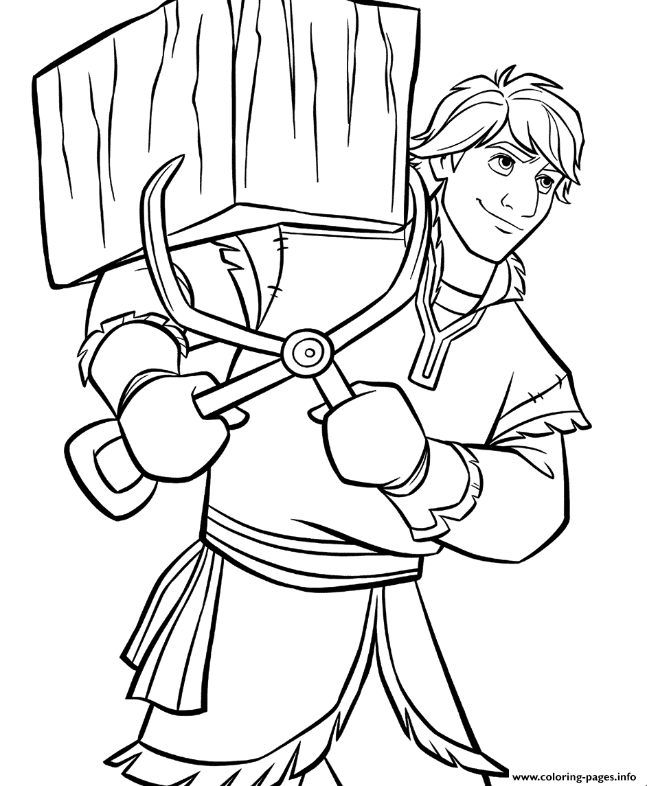 Kristoff From Disney Frozen 2 To Color  coloring