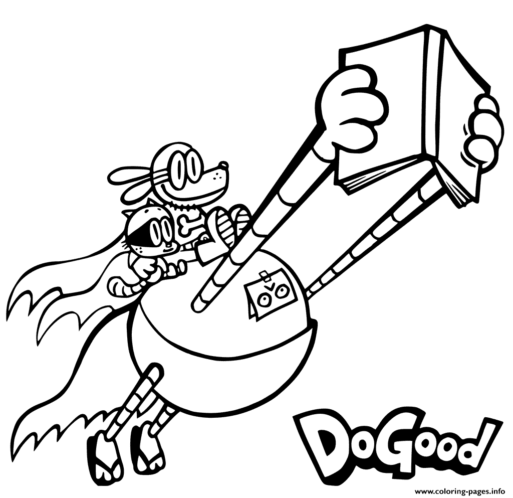 Download Dog Man With Friends Coloring Pages Printable