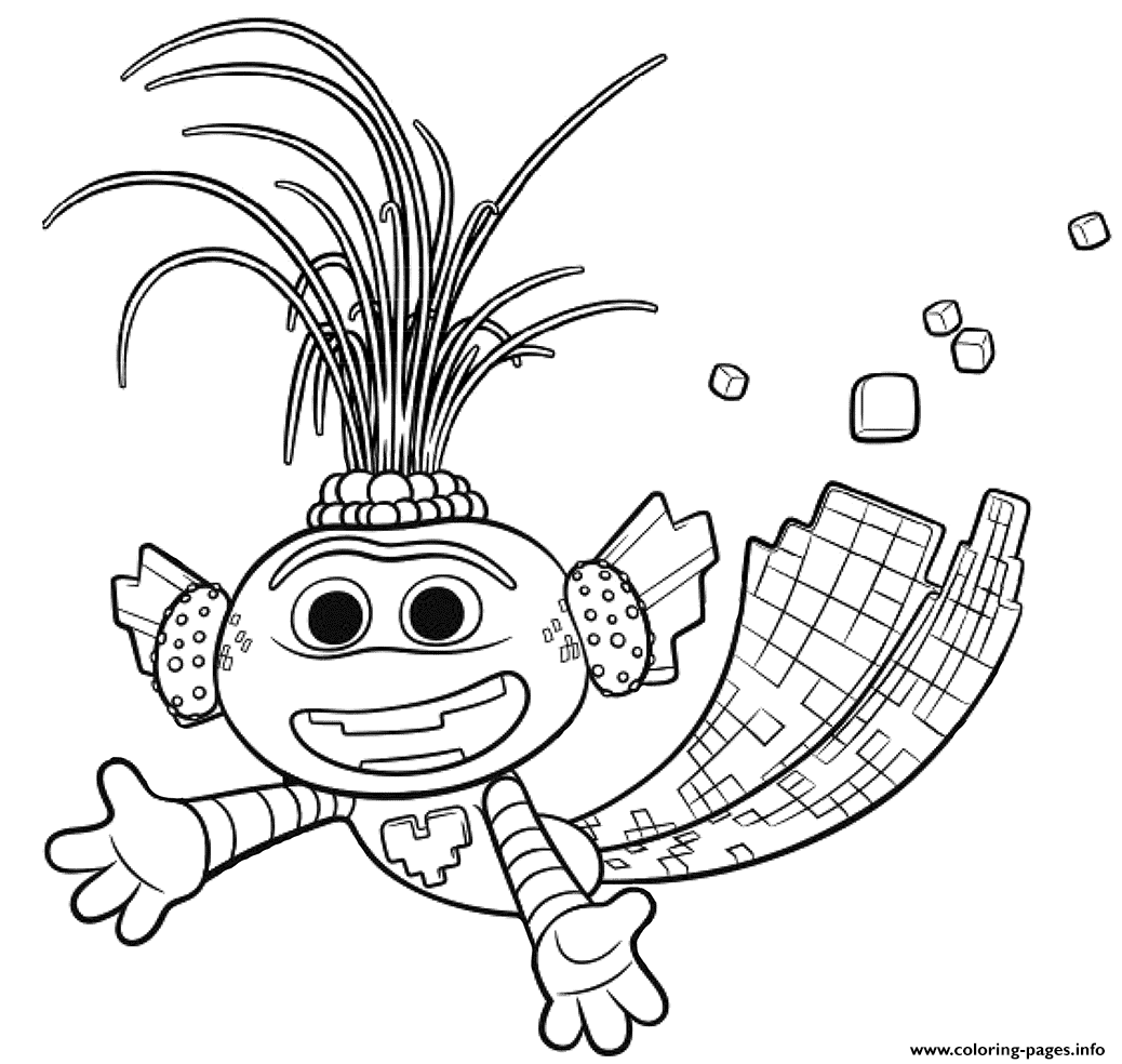 Trollex King Of Techno Trolls 2 Coloring page Printable