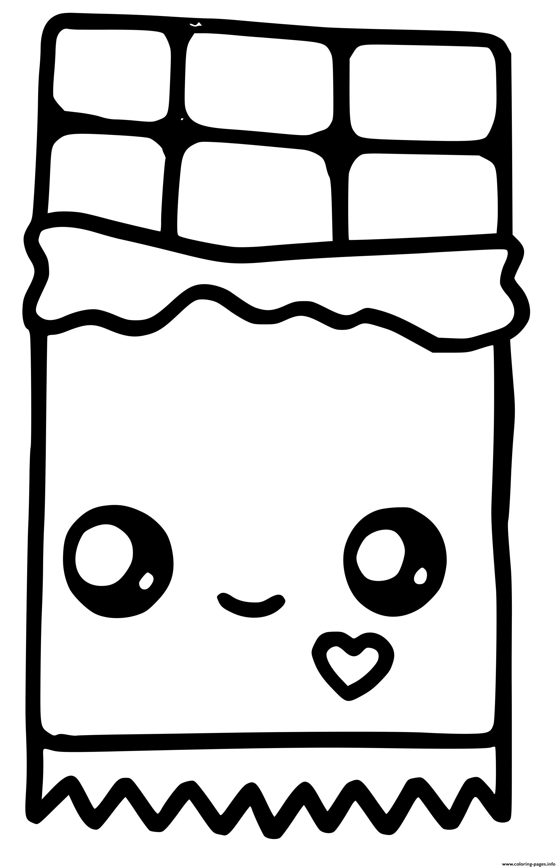 Coloring Pages Of Chocolate Bars