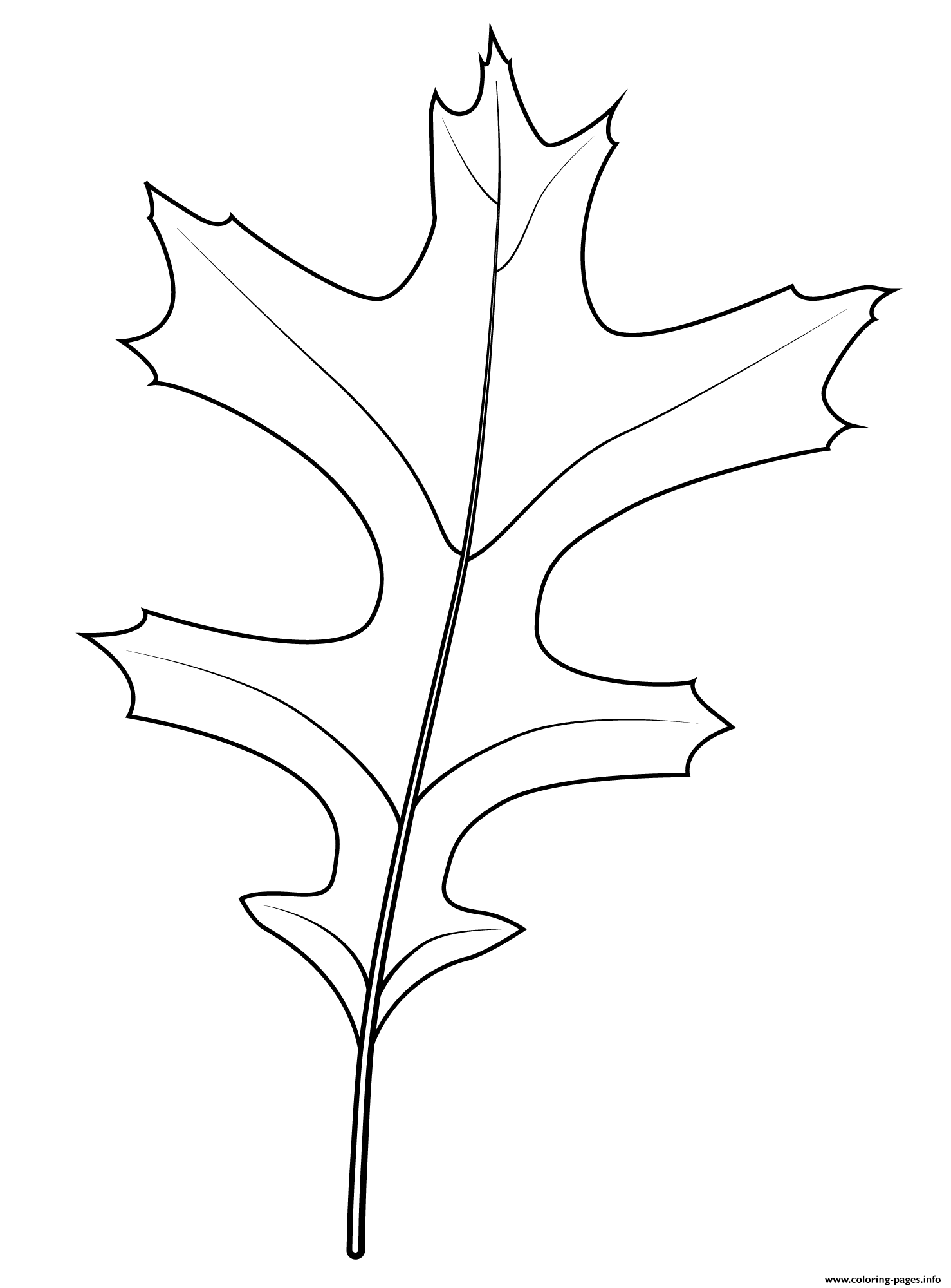 Pin Oak Leaf Coloring Pages Printable