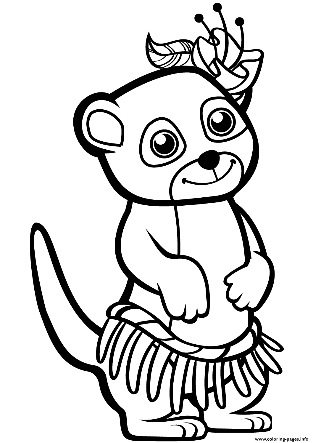 Funny Meerkat coloring