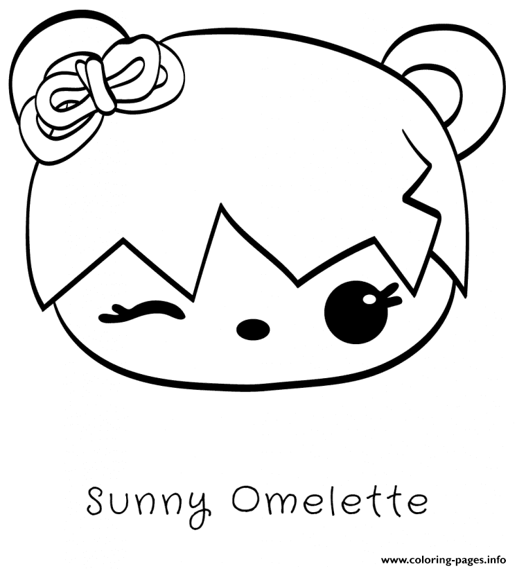 Sunny Omelette Coloring Pages Printable