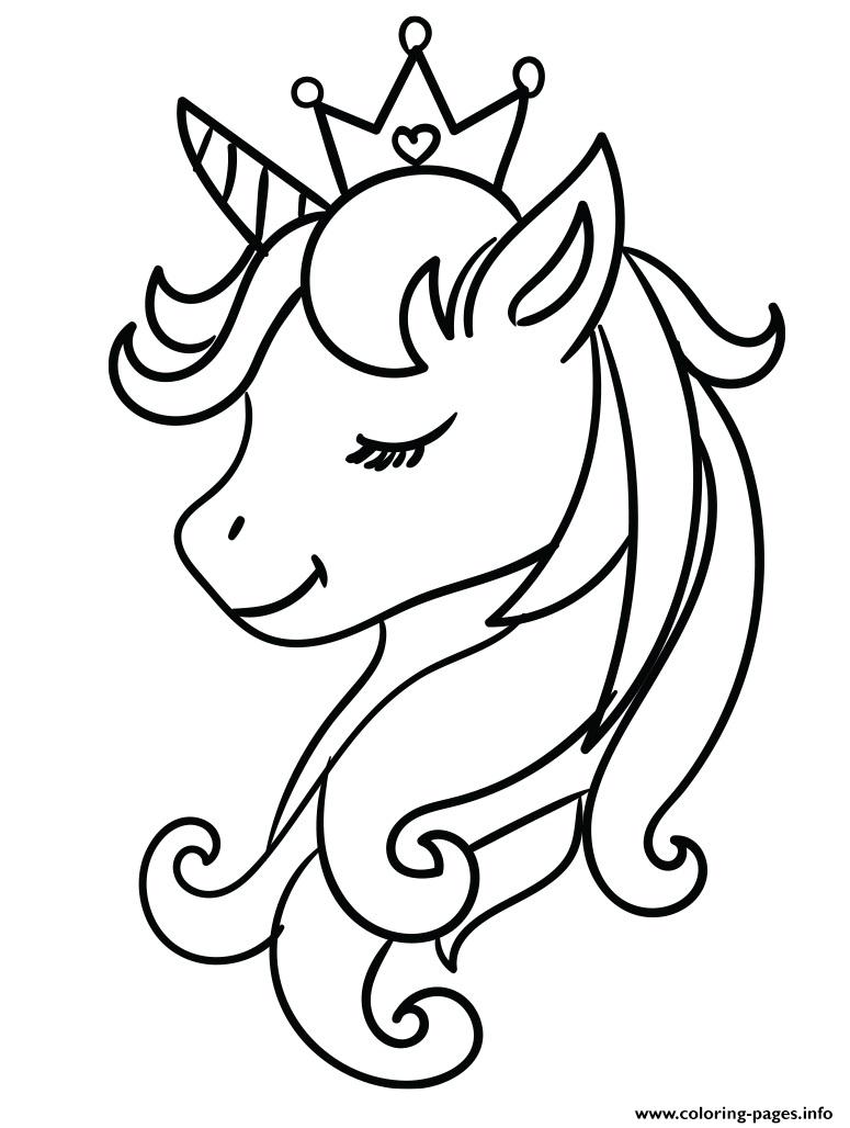 Emoji Unicorn A4 coloring