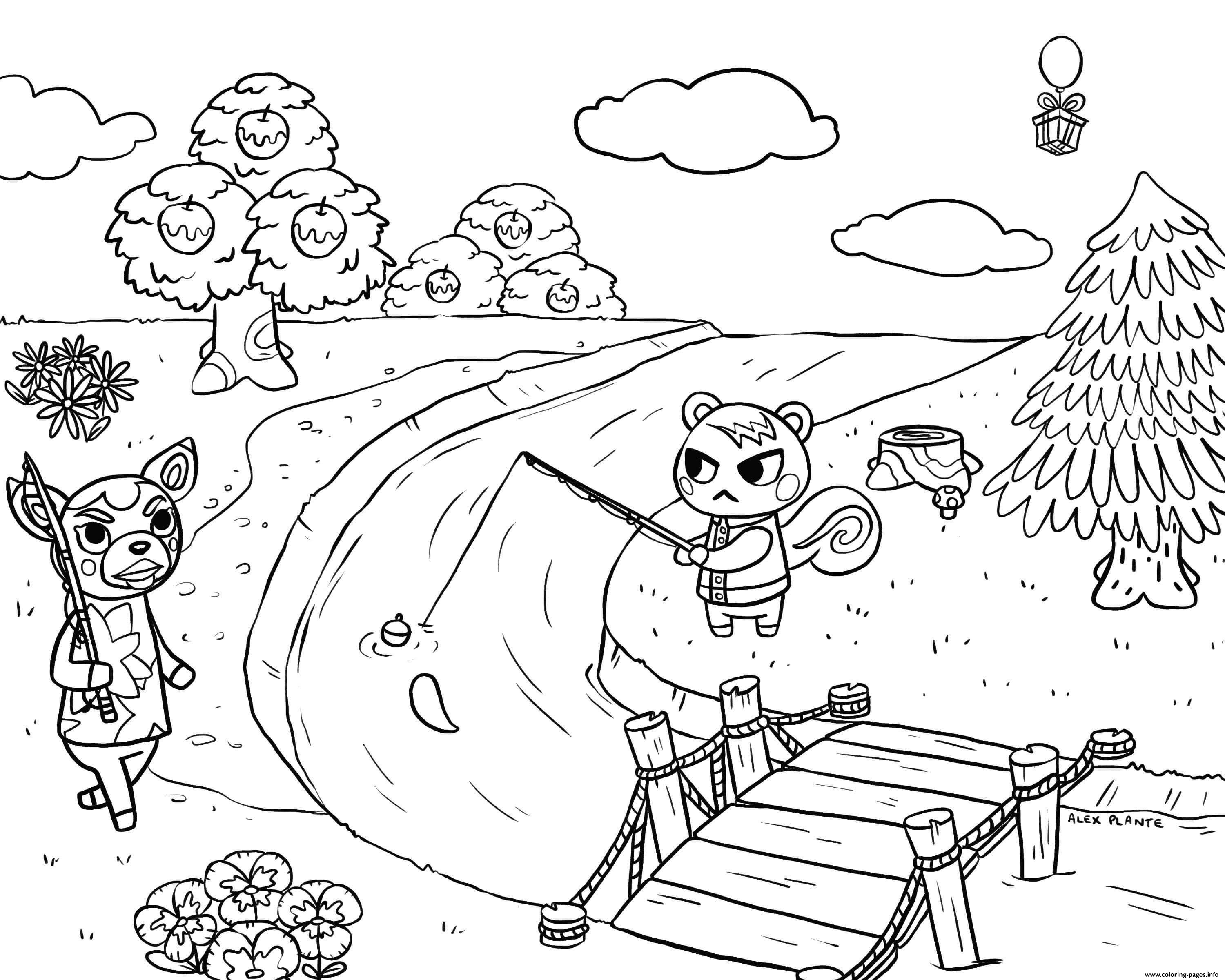 Animal Crossing Coloring Pages Raymond Kk Slider Animal Crossing 