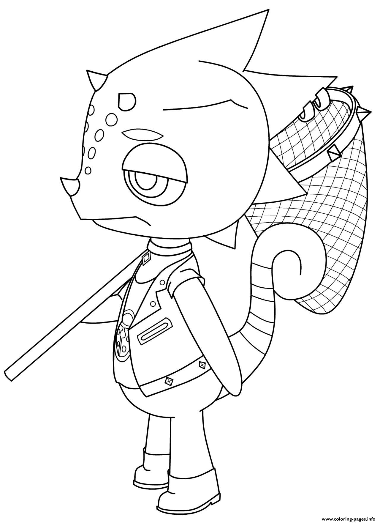 Fan Art Animal Fishing Coloring Pages Printable