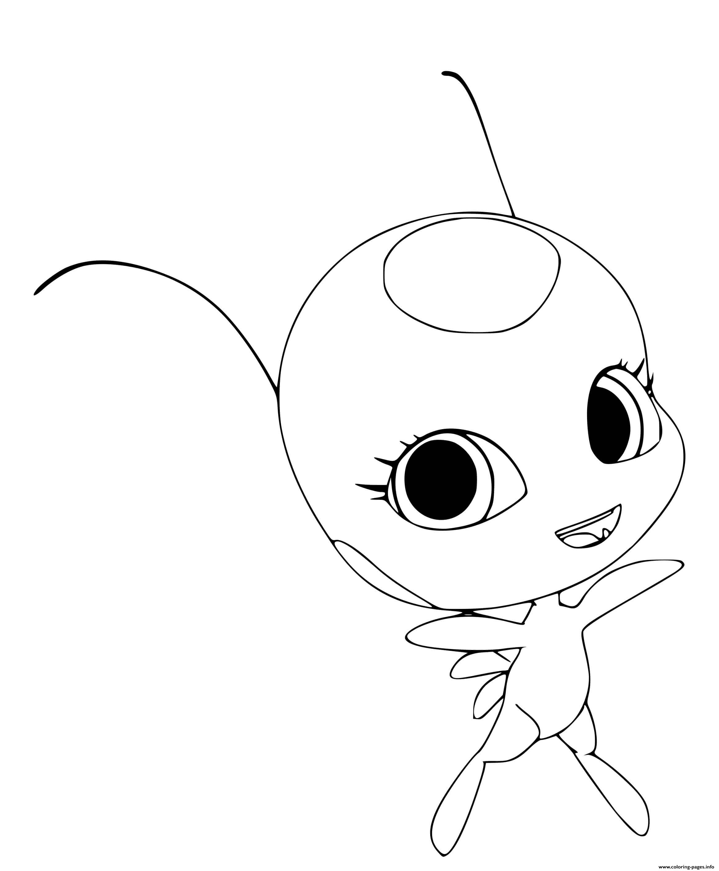 Kwami Miraculous Ladybug Coloring Pages