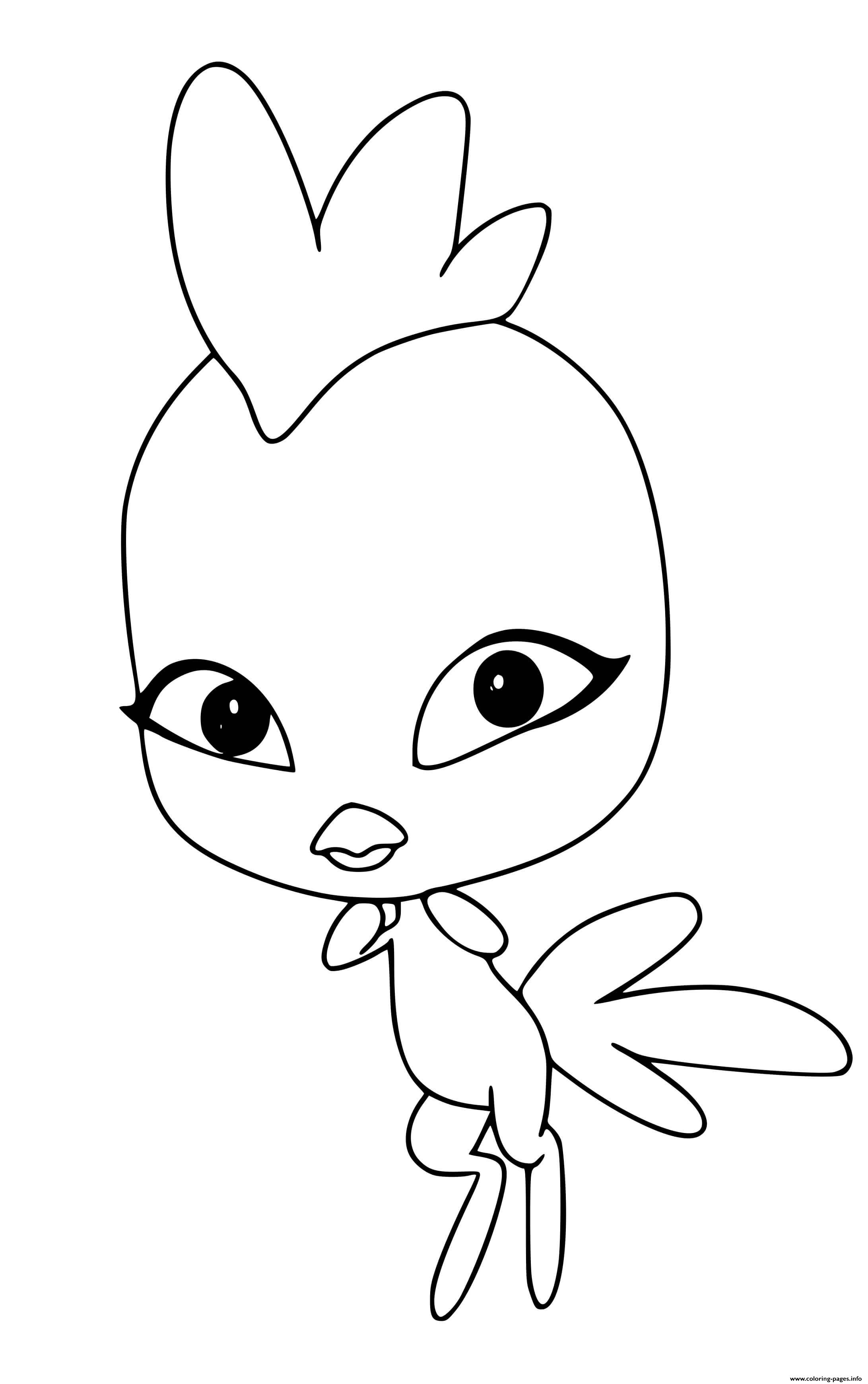 Ladybug And Cat Noir Kwami Coloring Pages - Miraculous Ladybug Coloring