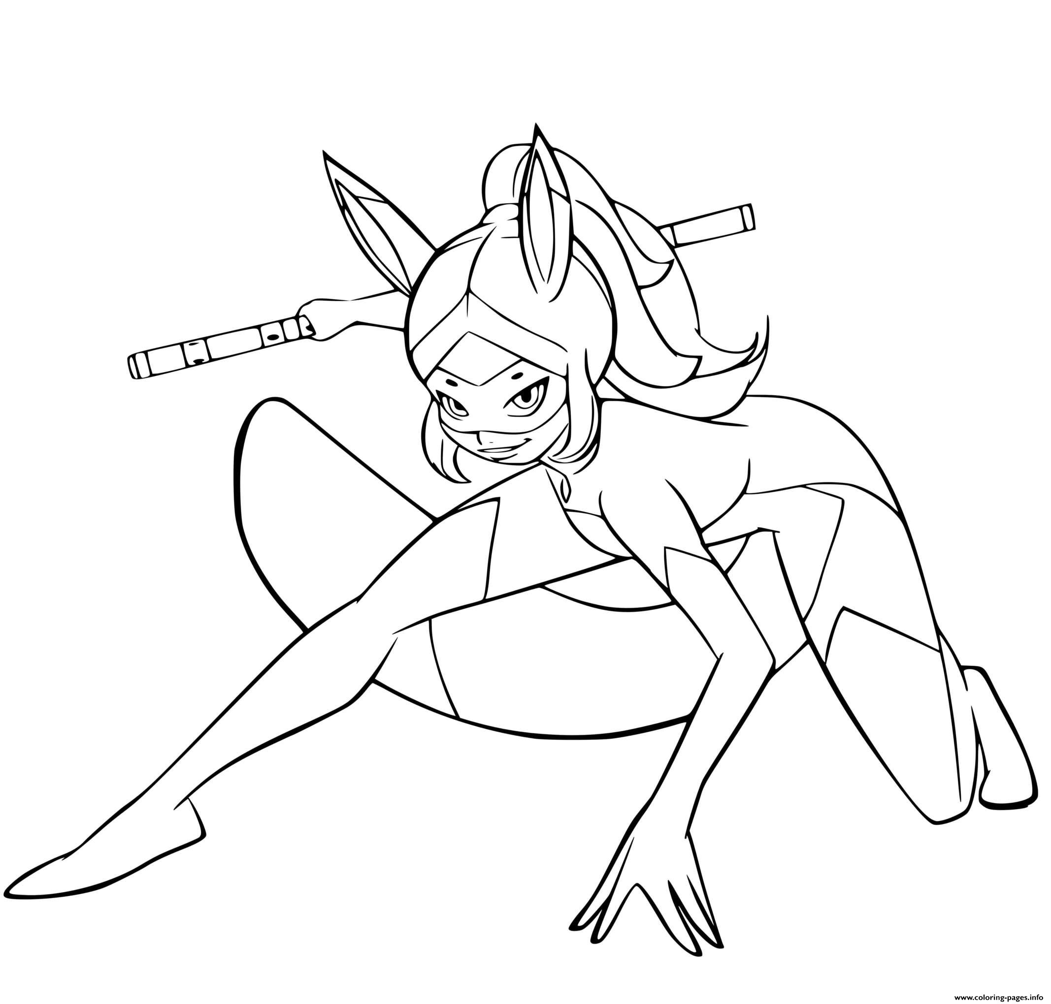 Miraculous Rena Rouges Coloring Page Printable