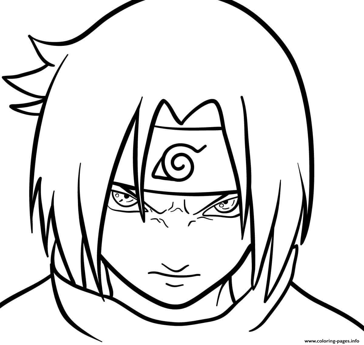 Sasuke S Face coloring
