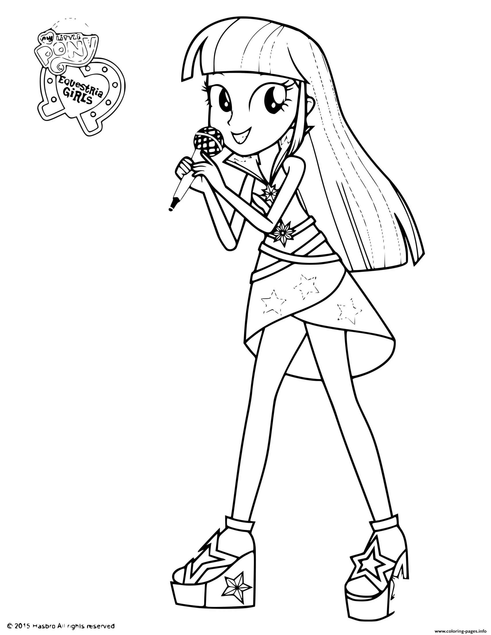 My Little Pony Equestria Girls Twilight Coloring Pages ...
