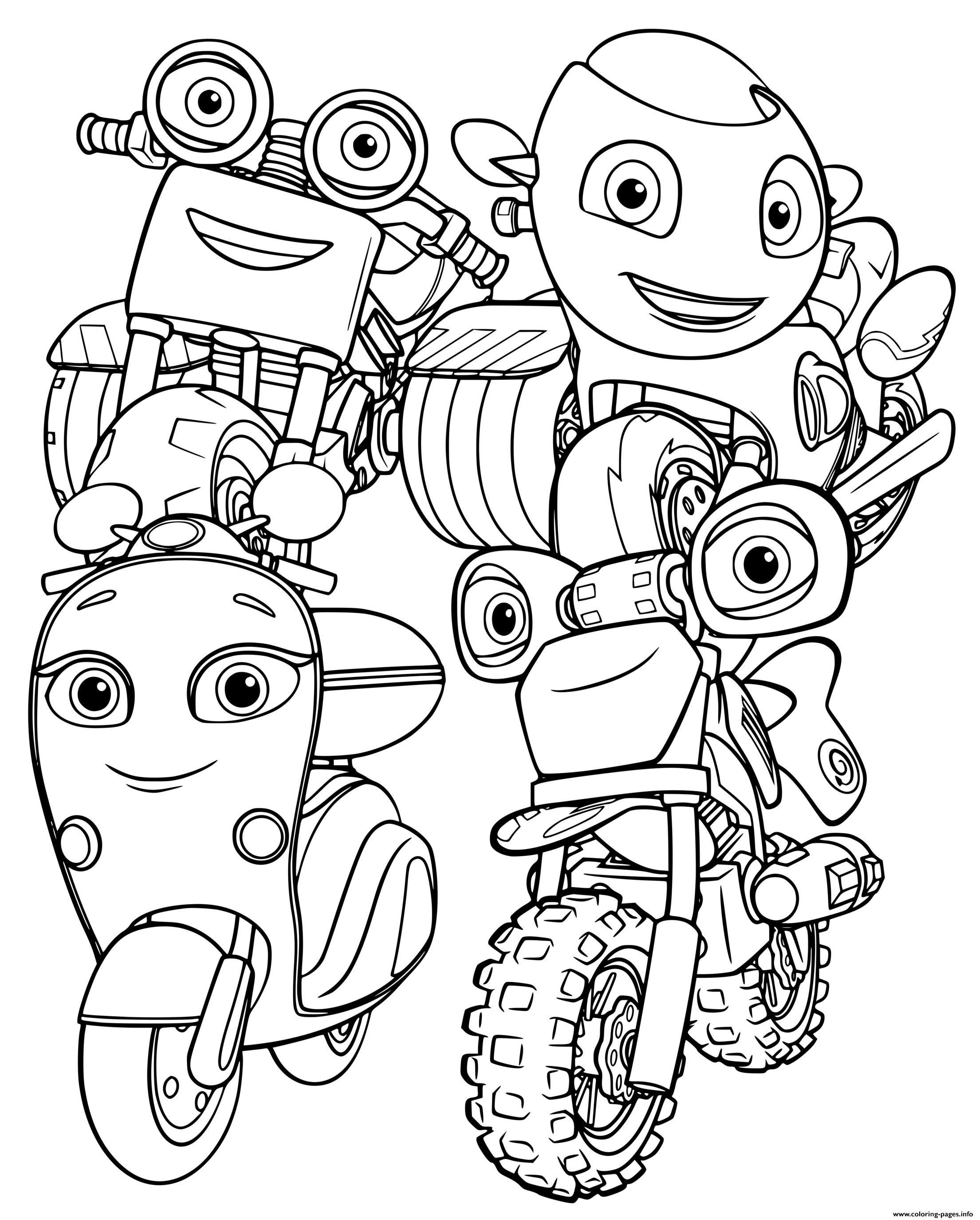 Rickey Zoom Coloring Pages - Learny Kids