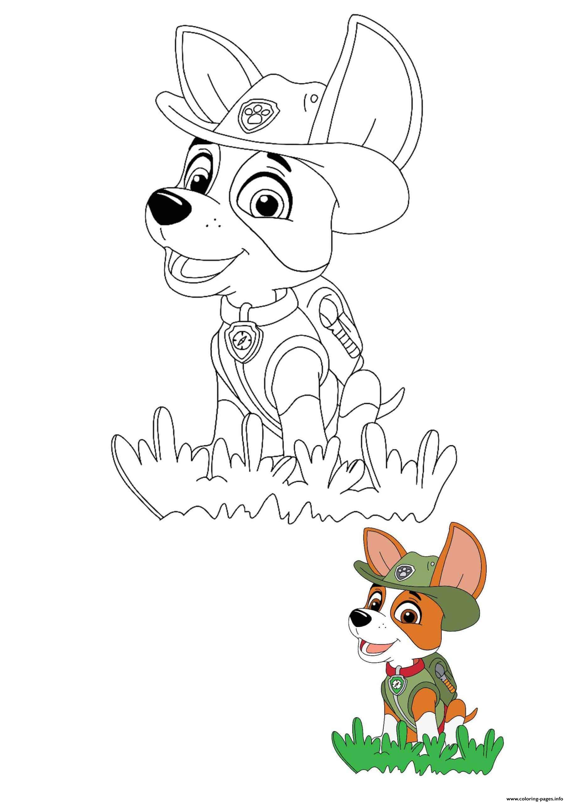Tracker Dog  coloring
