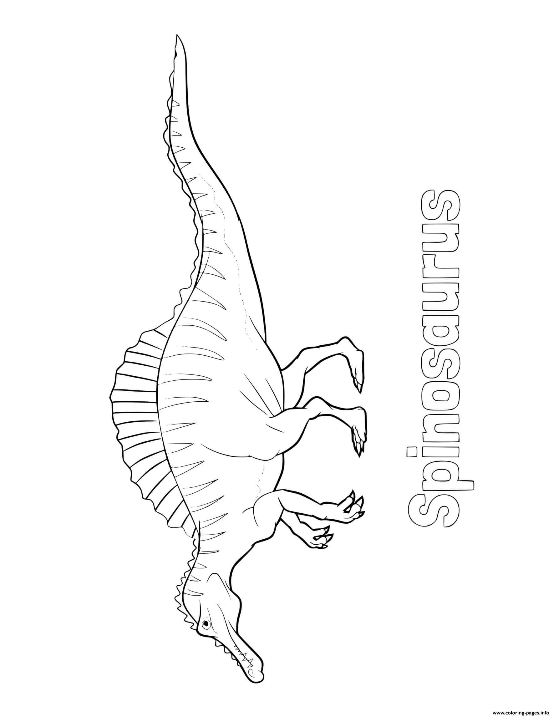 Dinosaur Spinosaurus 2 coloring