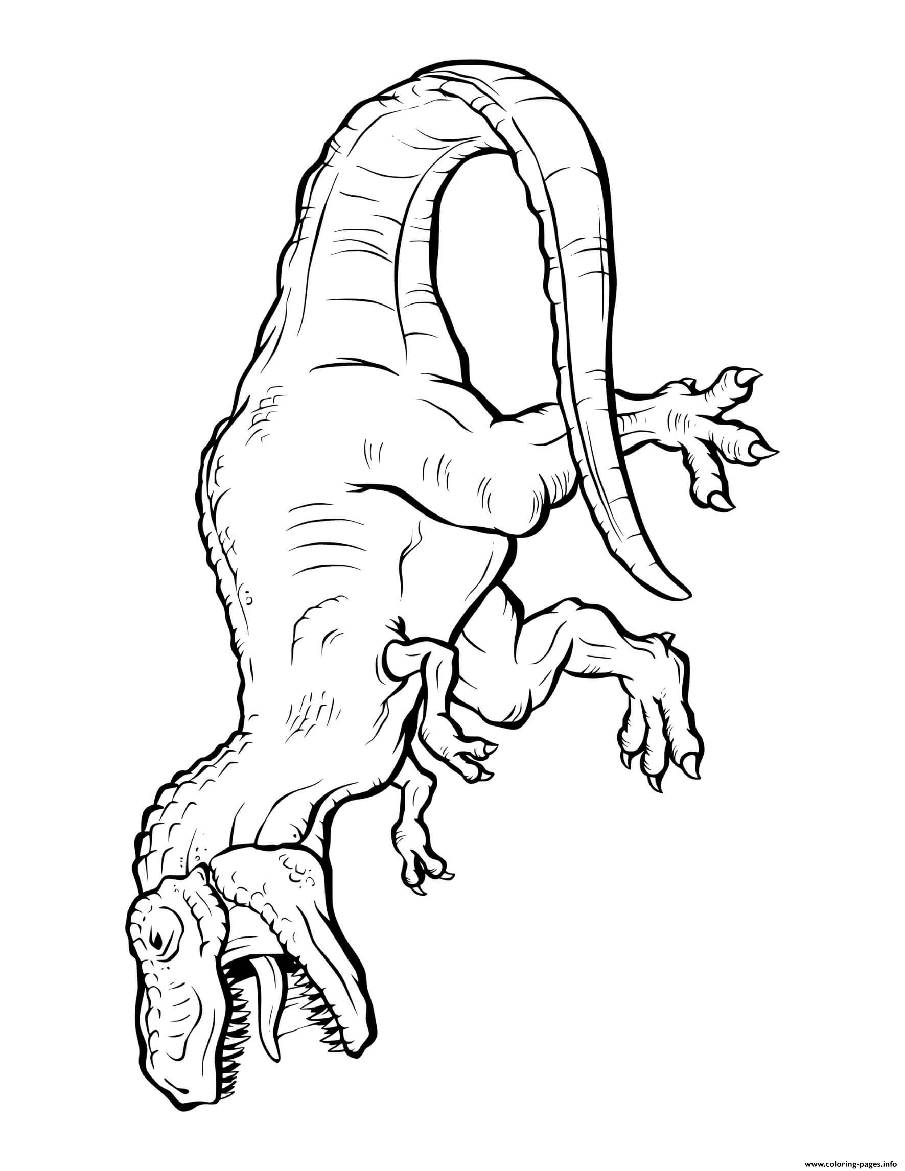 Dinosaur Fierce Giganotosaurus coloring
