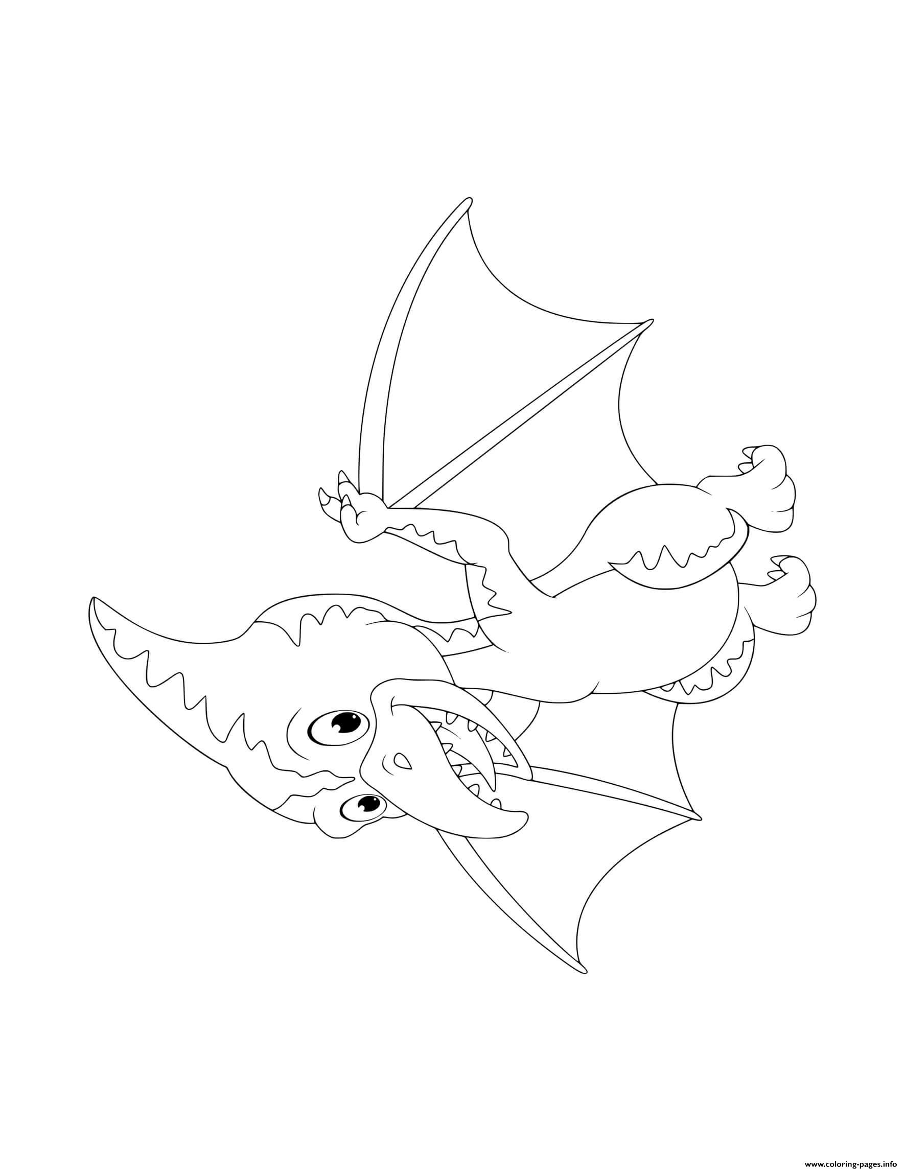 Dinosaur Winged Flying Dinosaur For Preschoolers coloring