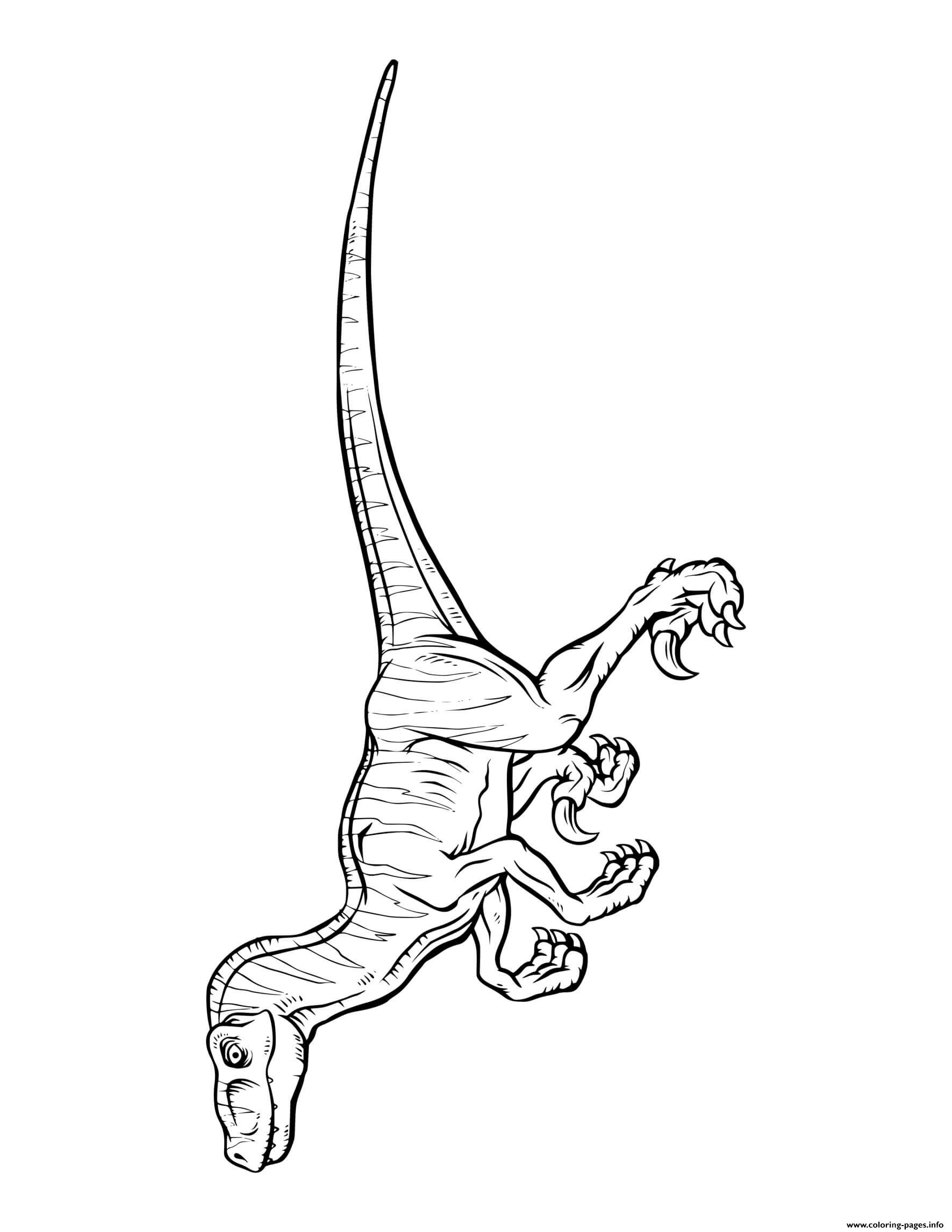 Dinosaur Running Dinosaur coloring
