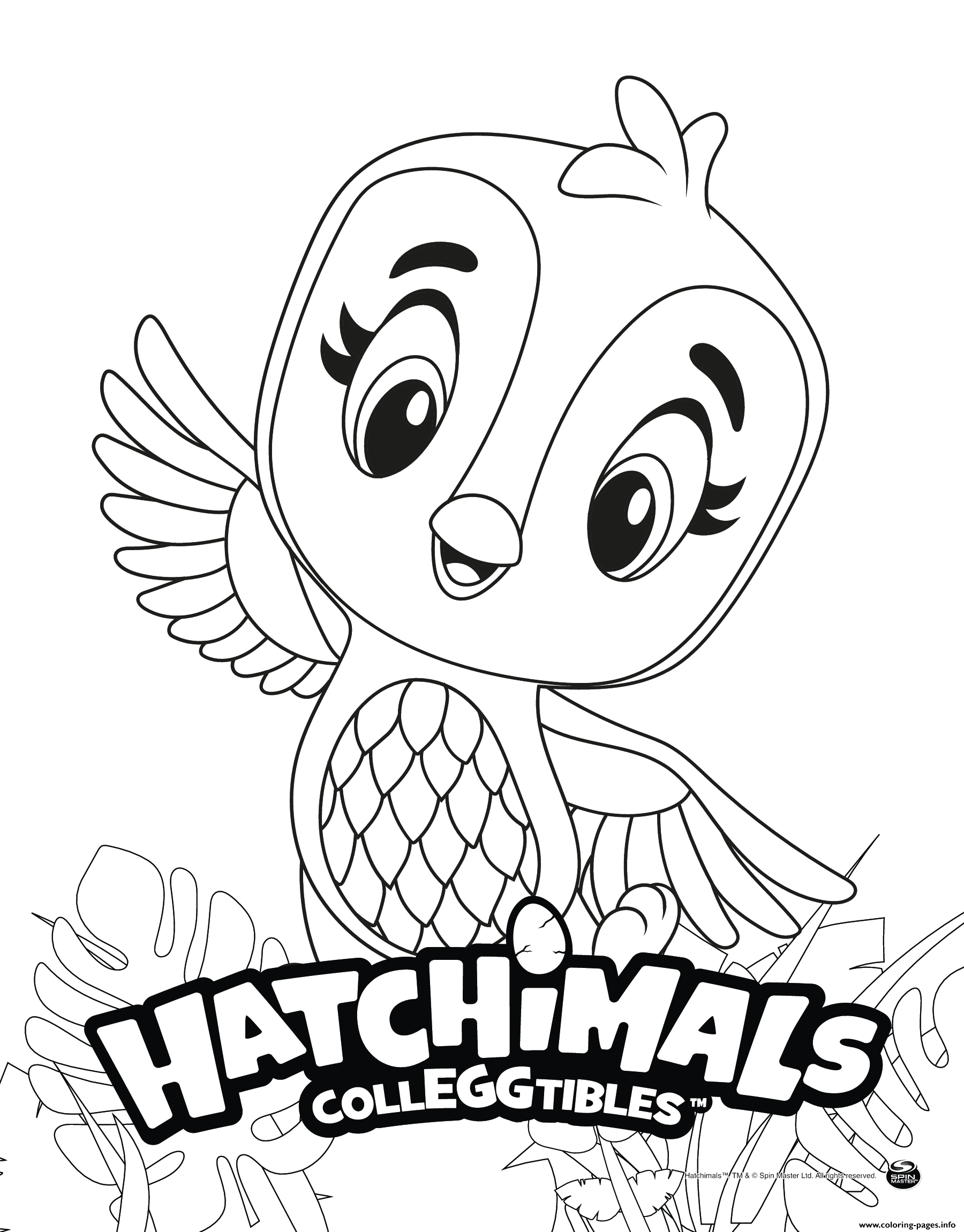 Hatchimals Penguala coloring